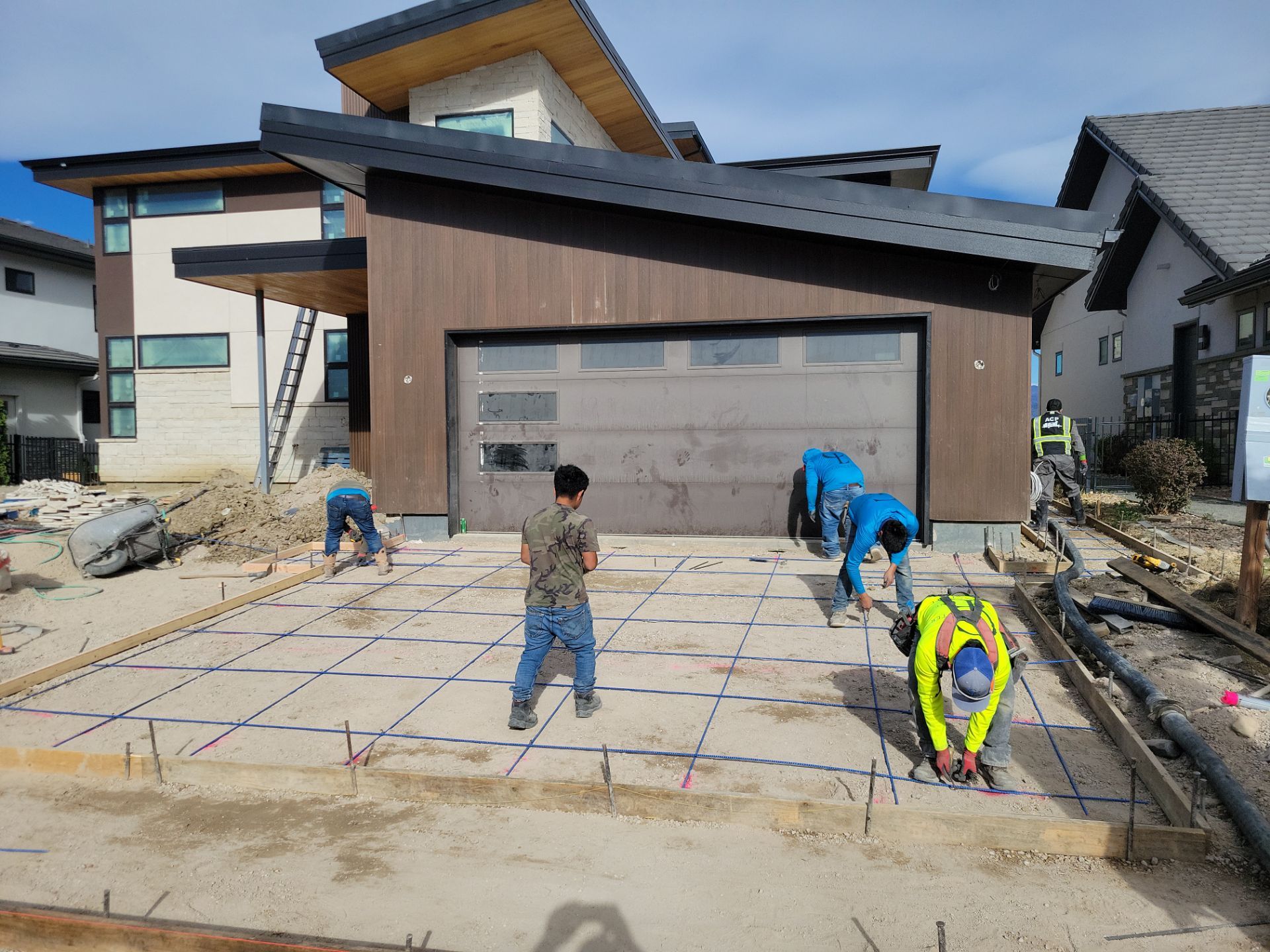 Stamped Concrete Patio and Custom Walkway Installation in Berthoud, Colorado by Center Line Concrete