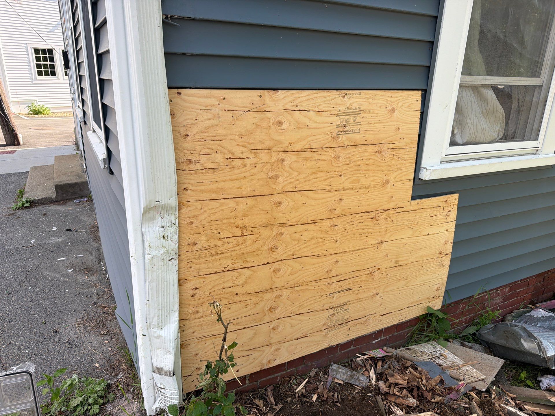 Vehicle Impact Restoration and Emergency Board Up in Gloucester by Boston Board Up