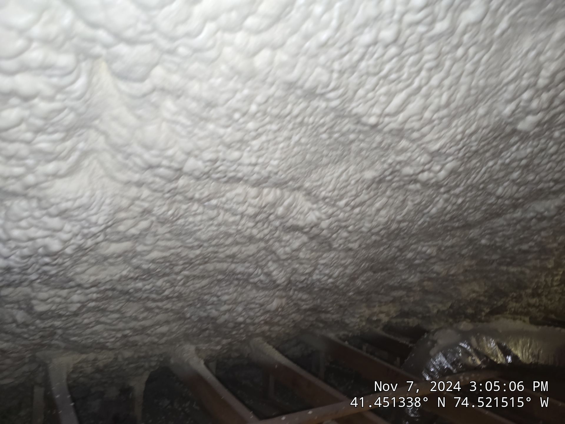 Attic Insulation using open cell spray foam by NYS Foam & Energy