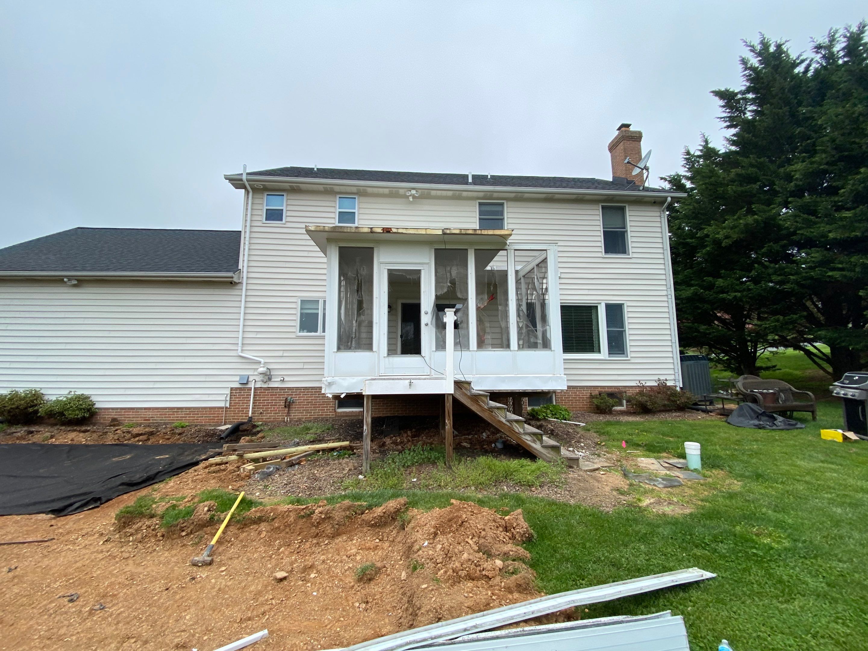 Backyard Transformation using Techo-Bloc Pavers by The Smet Companies, LLC