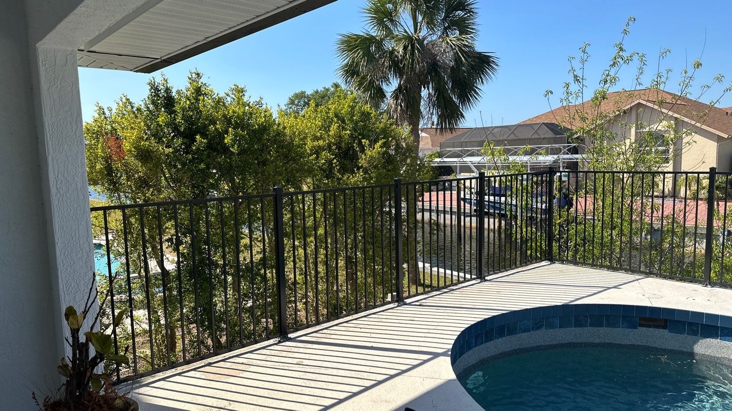 Aluminum Fence Installation using 2 Rail Aluminum Fence by Asap fence and gates, LLC