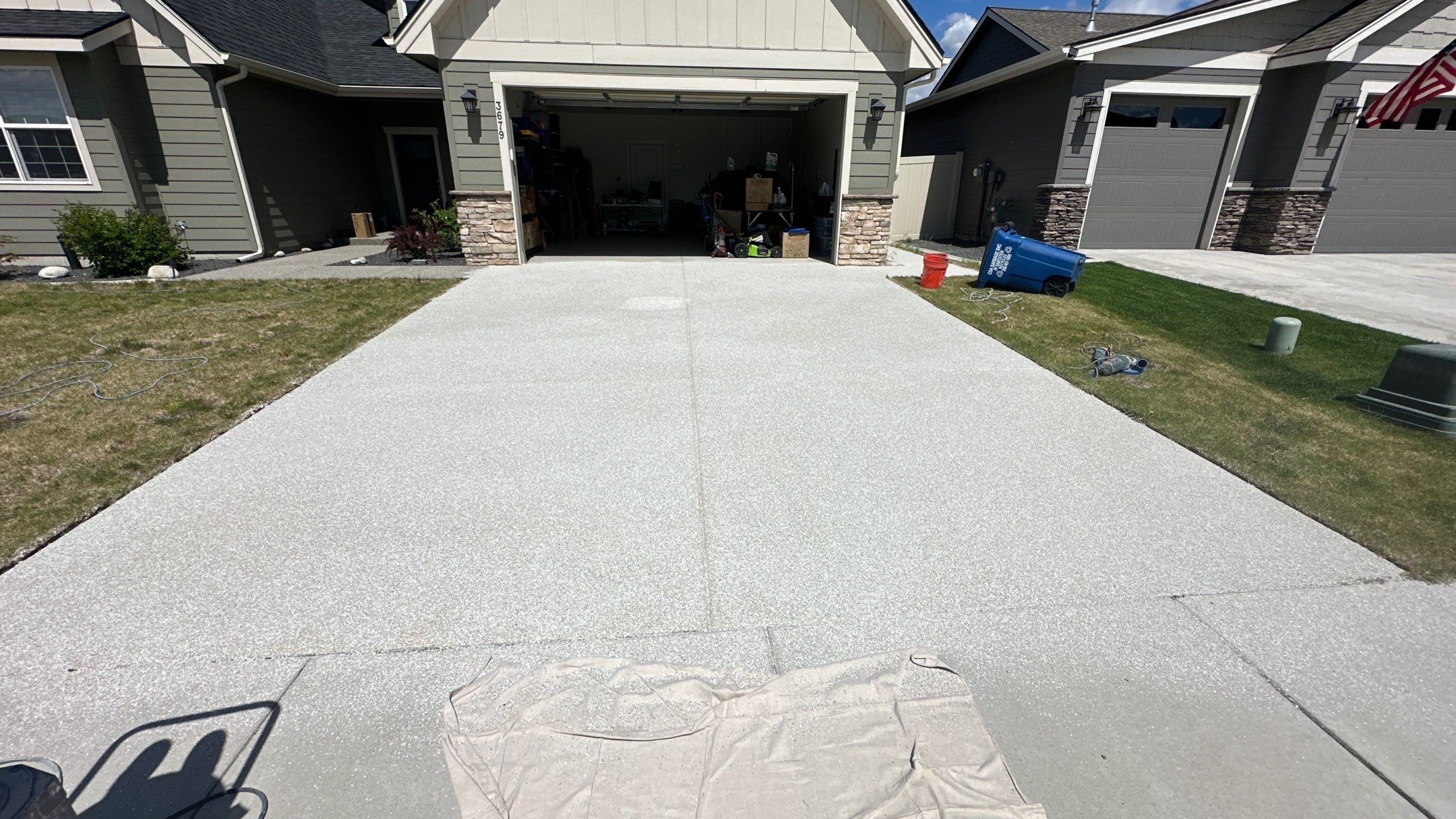 Driveway and Patio Transformation - Quartzite Hybrid by Croc Coatings, LLC