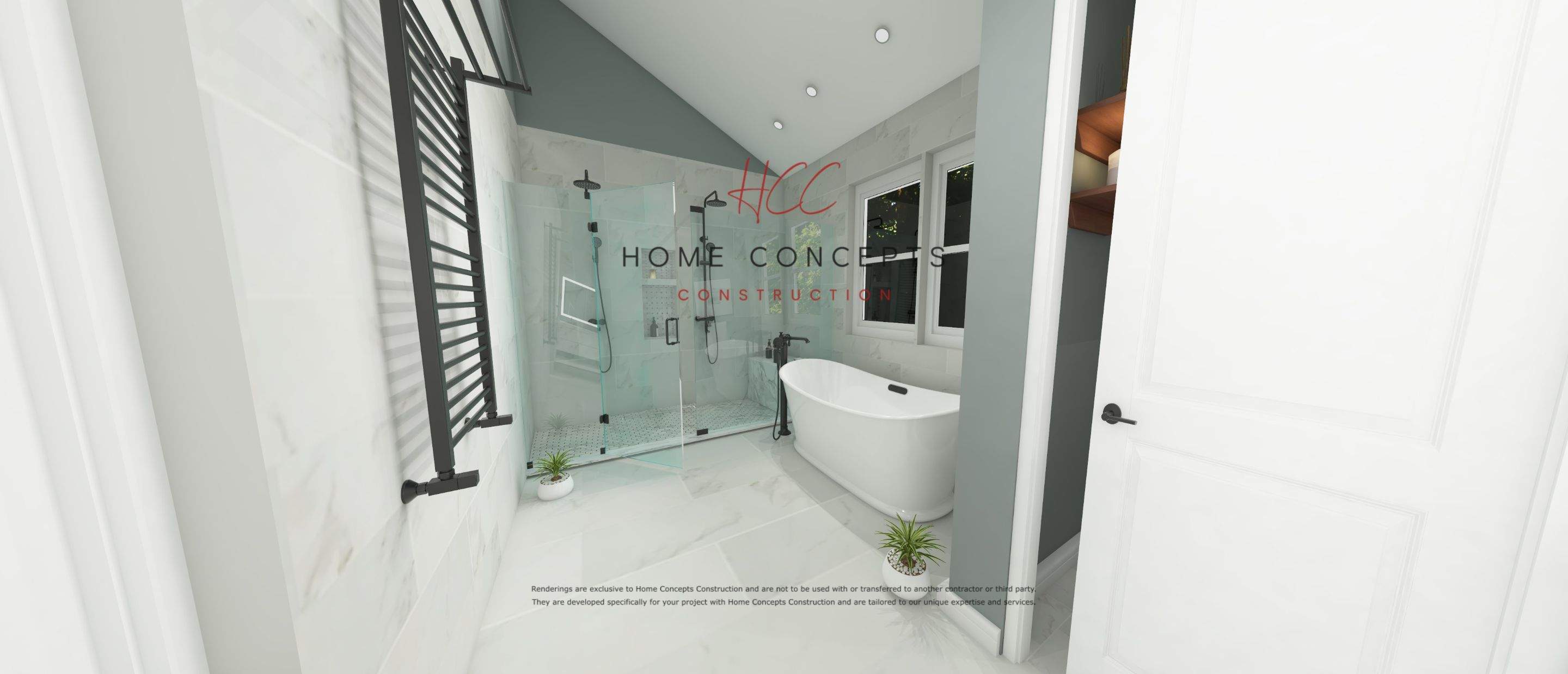 Bathroom Remodel using Tile by Home Concepts Construction