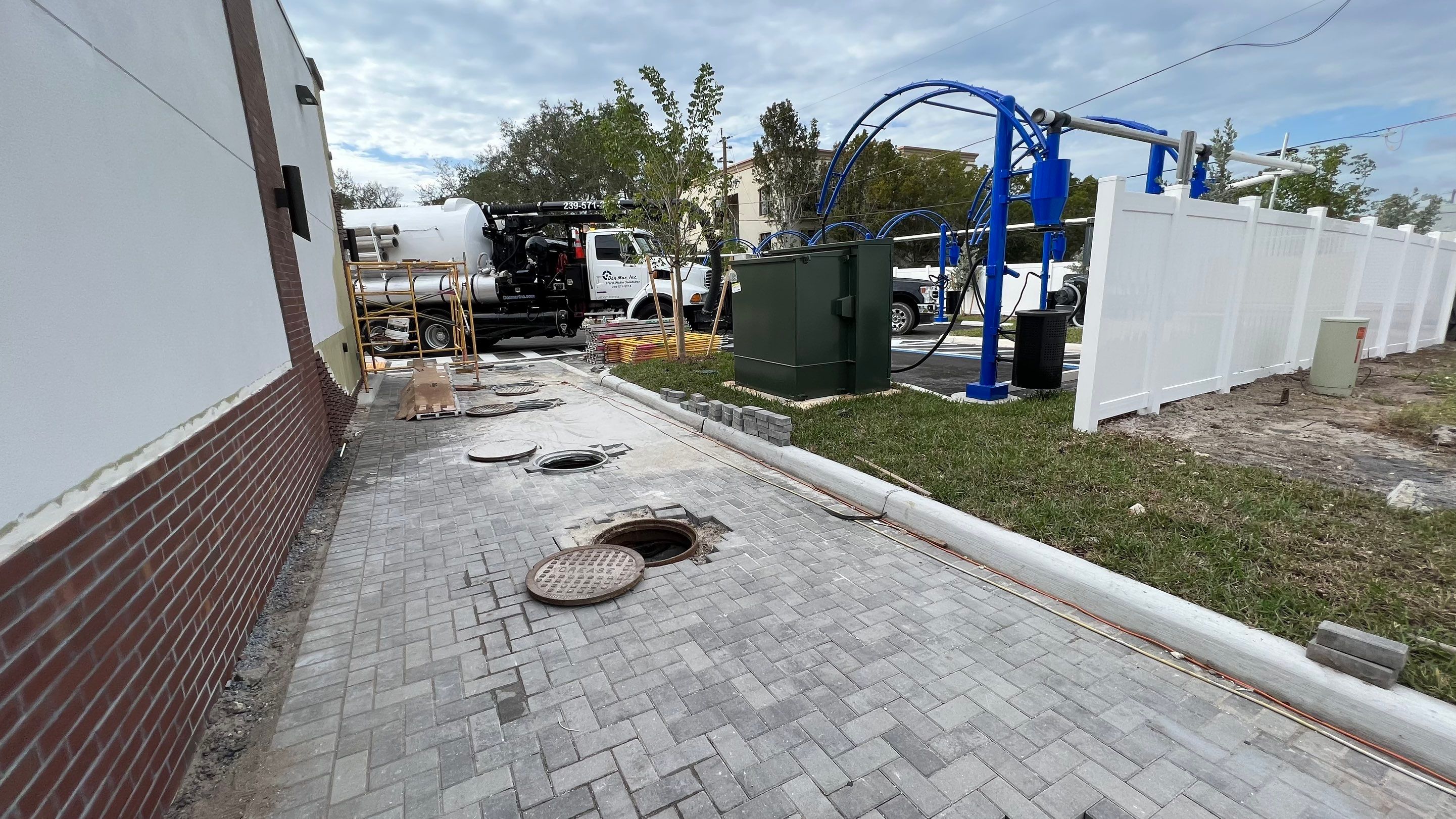 New Carwash Collection Tank Cleaning by APS Power & Water