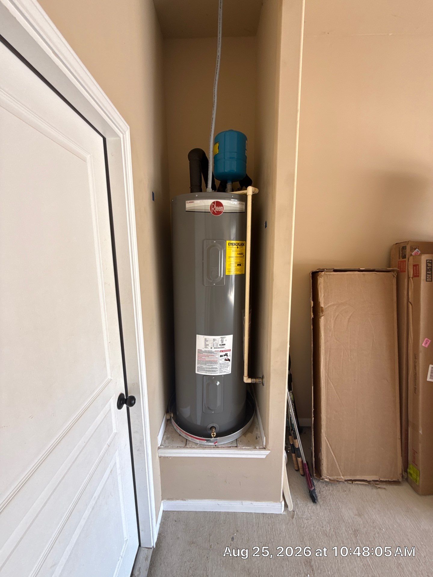 Electric Water Heater Installation and Expansion Tank Upgrade in College Station by 4L Contracting LLC