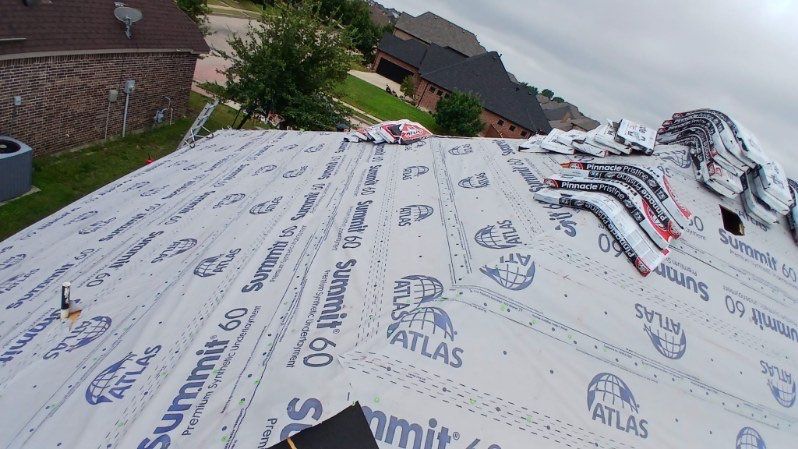 Residential Roofing Installation using ATLAS Pinnacle Pristine Shingles by Harvey Roofing & Construction