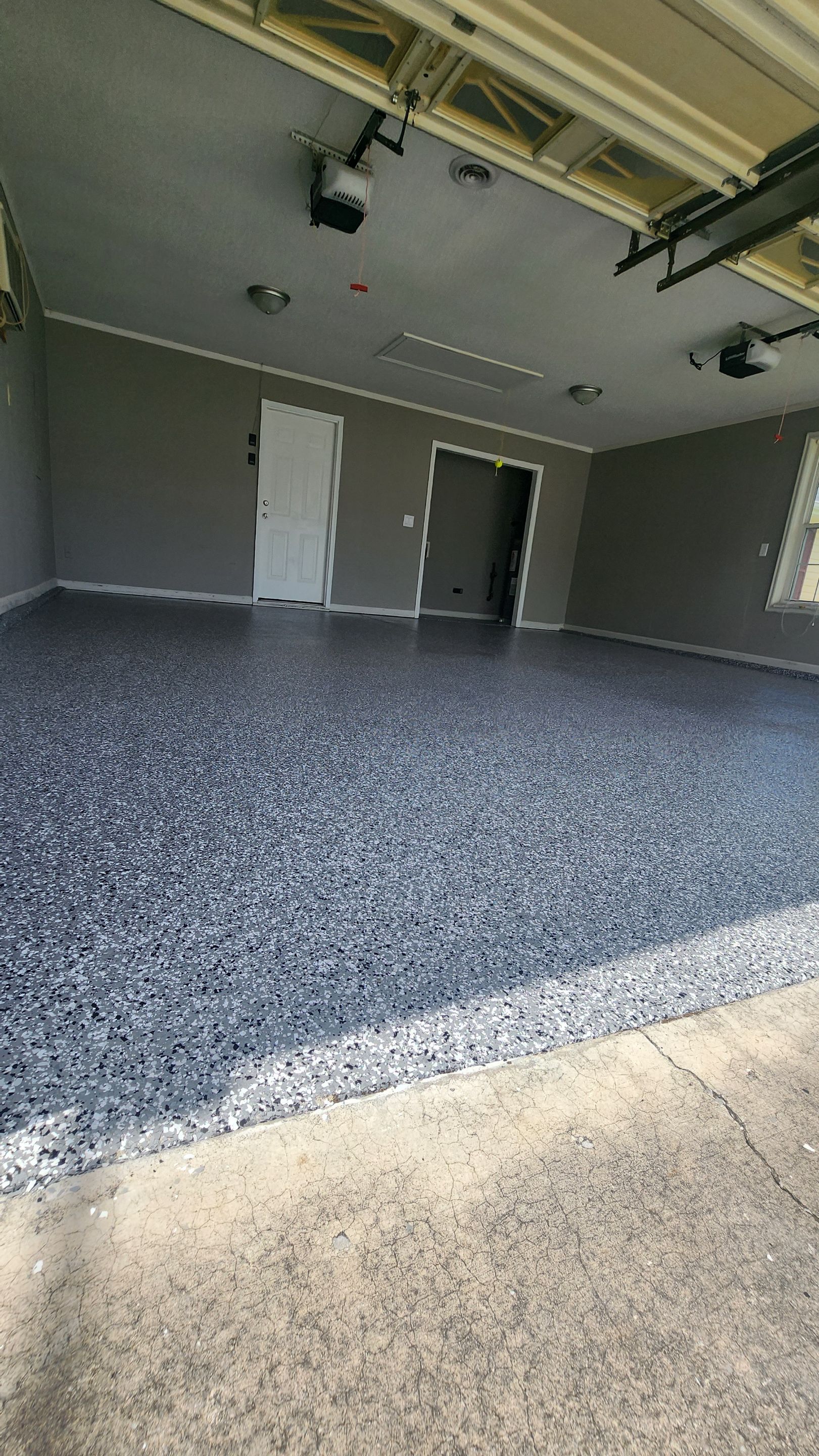 Garage transformation with wombat flake  by Opus Renovations 