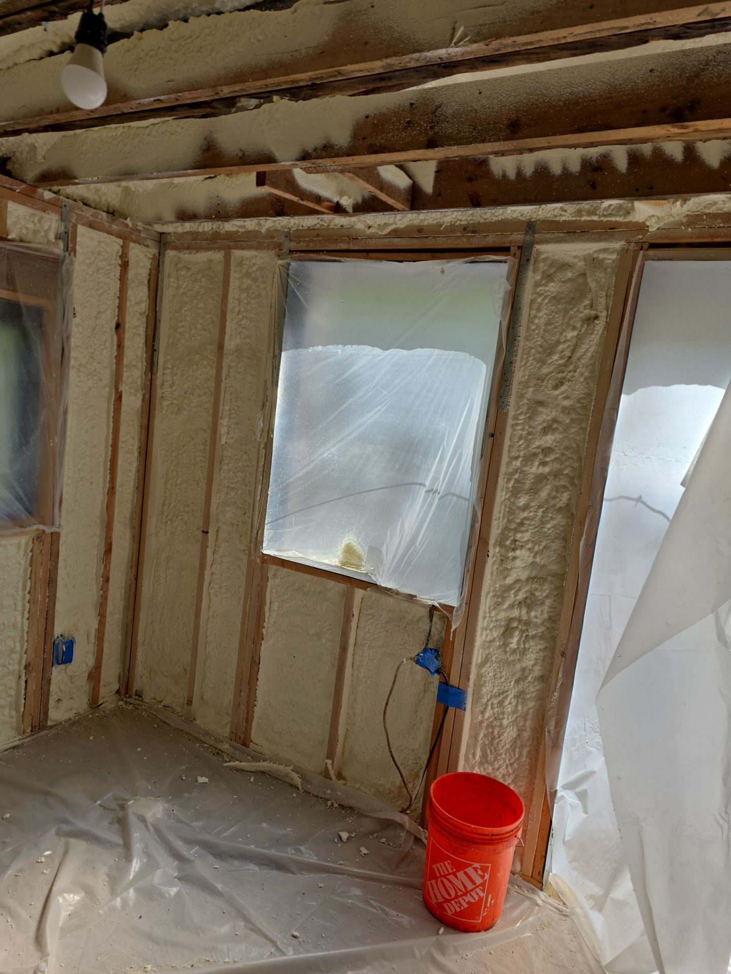 Attic Insulation using Closed Cell Spray Foam by NYS Foam & Energy