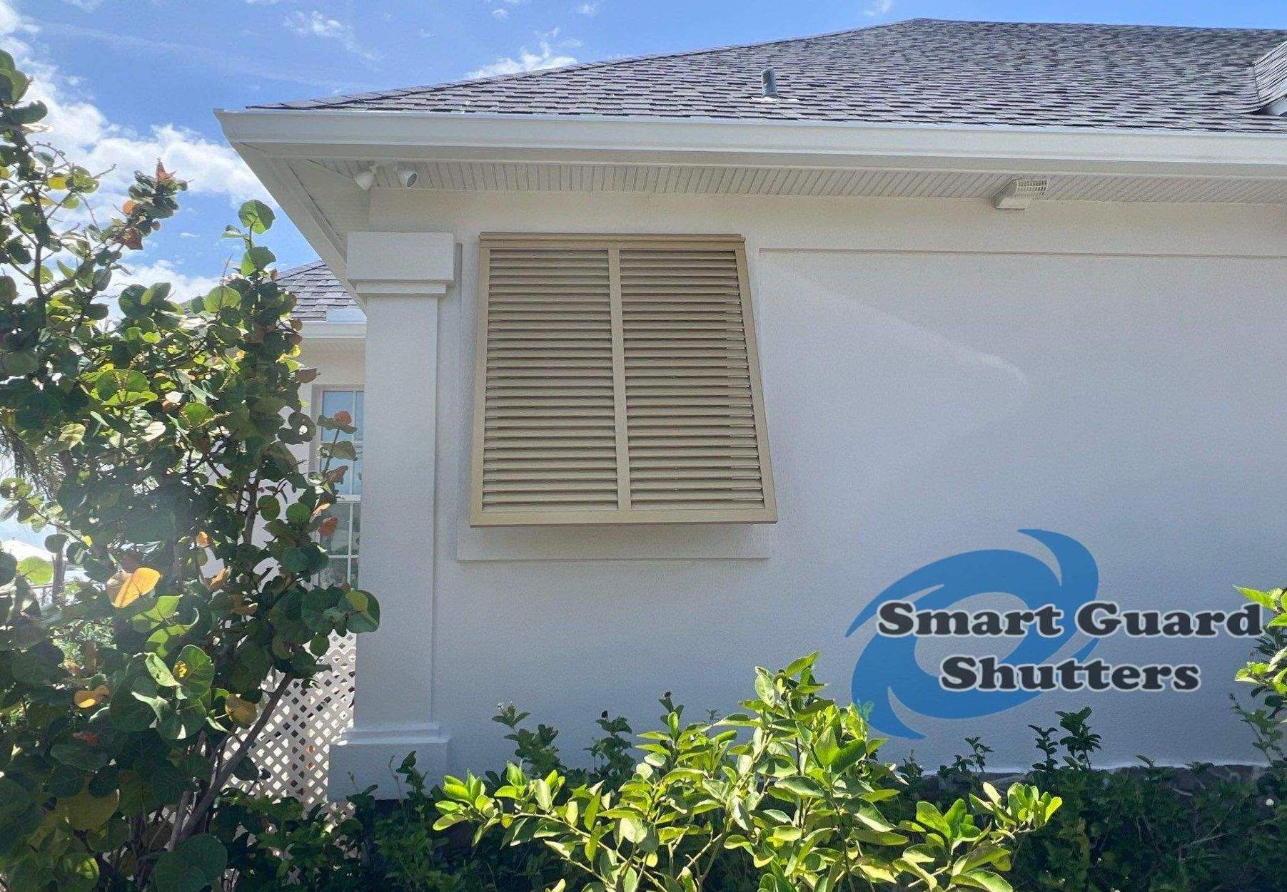 Decorative Bahamas in Beige  by Smart Guard Shutters