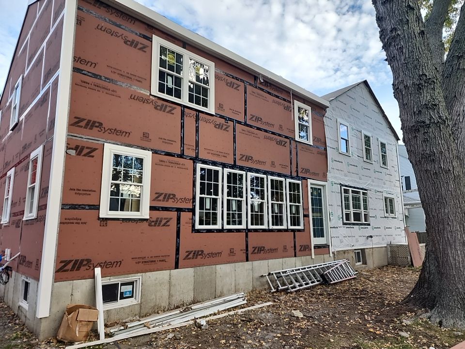 Siding and Roof for house with new addition in Milton, MA by UBrothers Construction