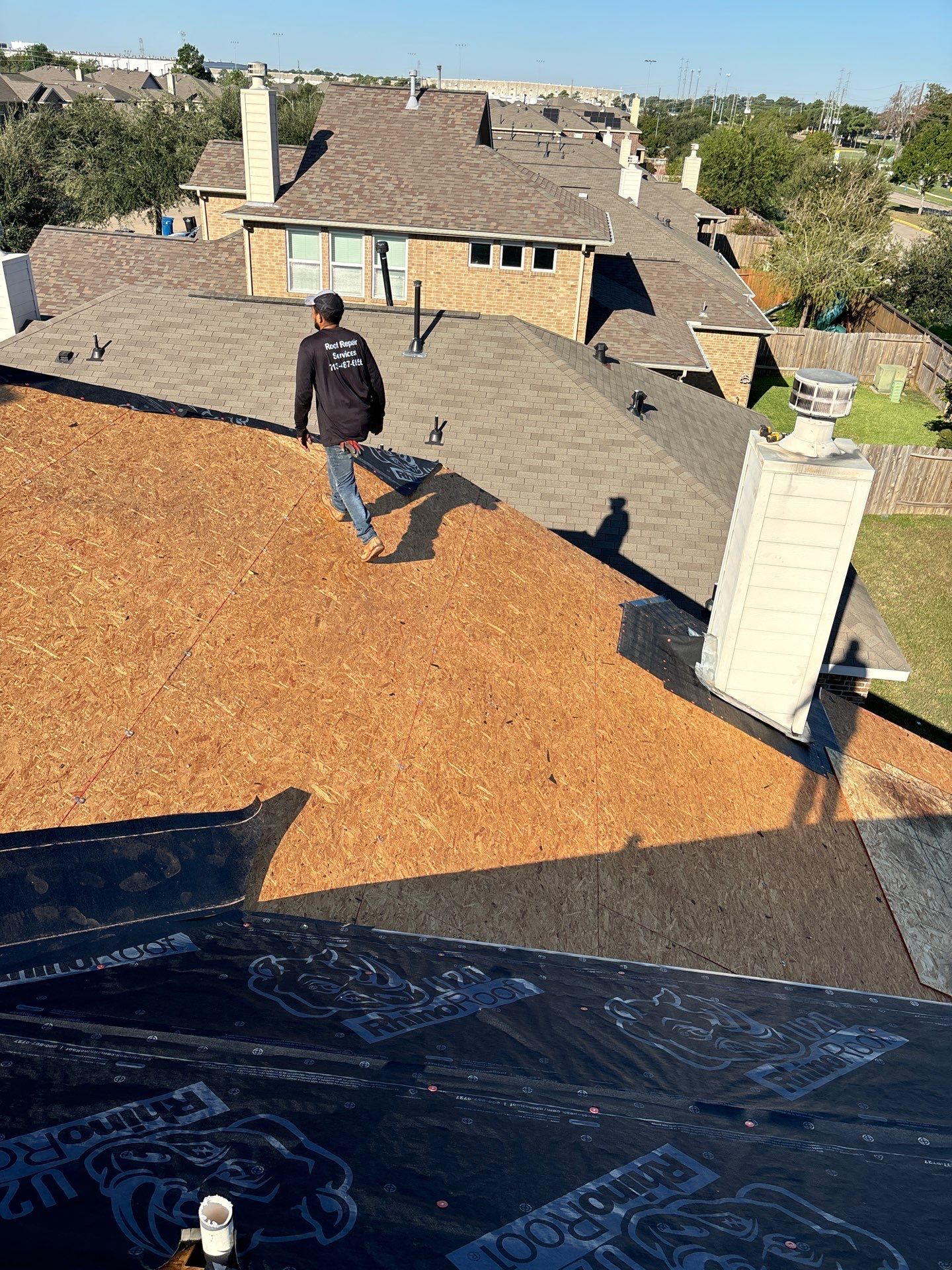 Residential Roofing Installation using Owen's Corning Duration (Lifetime) Shingles by Roof Repair Company