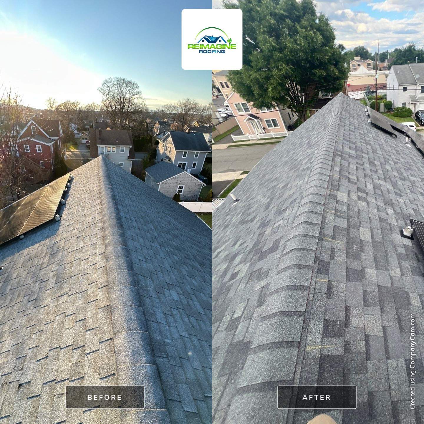 Charcoal Shingles by Reimagine Roofing