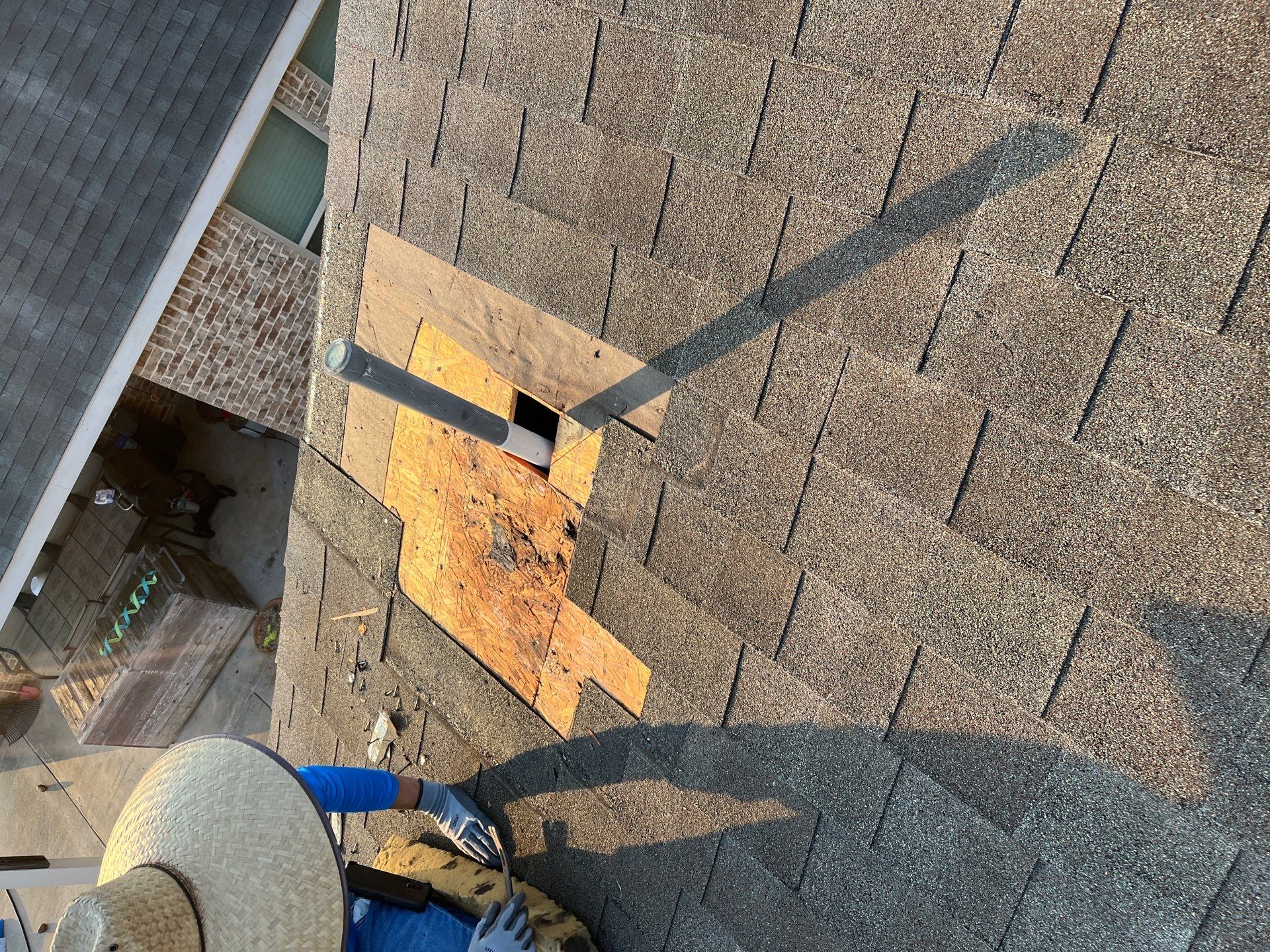 Hail Damage using Owen's Corning Duration (Lifetime) Shingles by Roof Repair Company