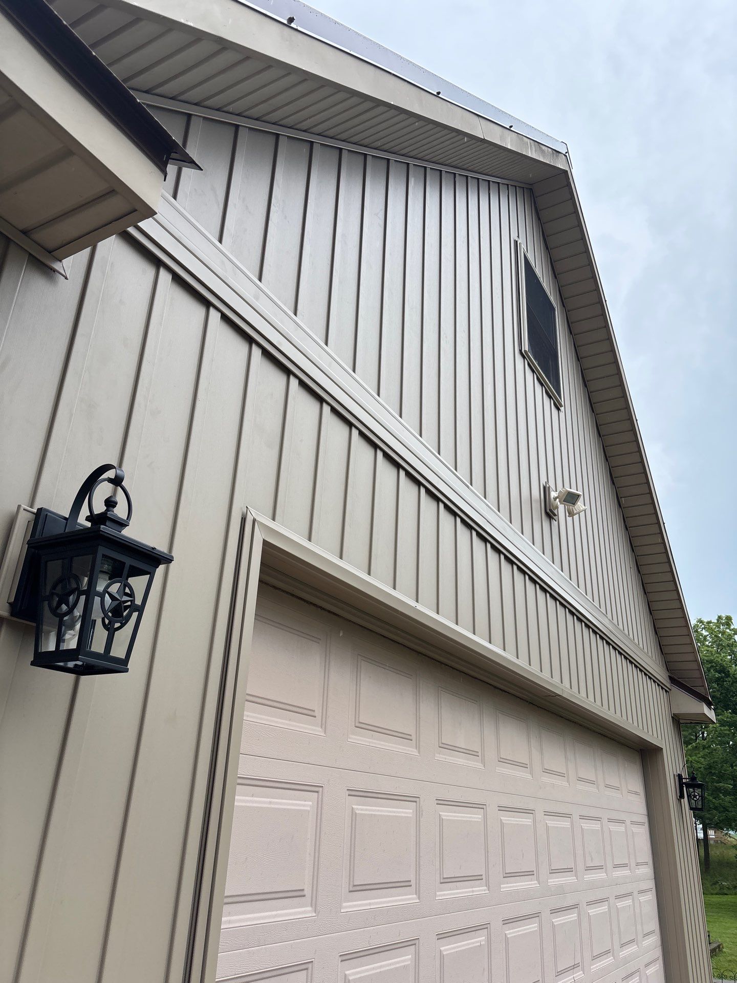 Roof/Siding/Gutter installation using Platinum AG Panel Cocca Brown by Nitro Roofing and Construction