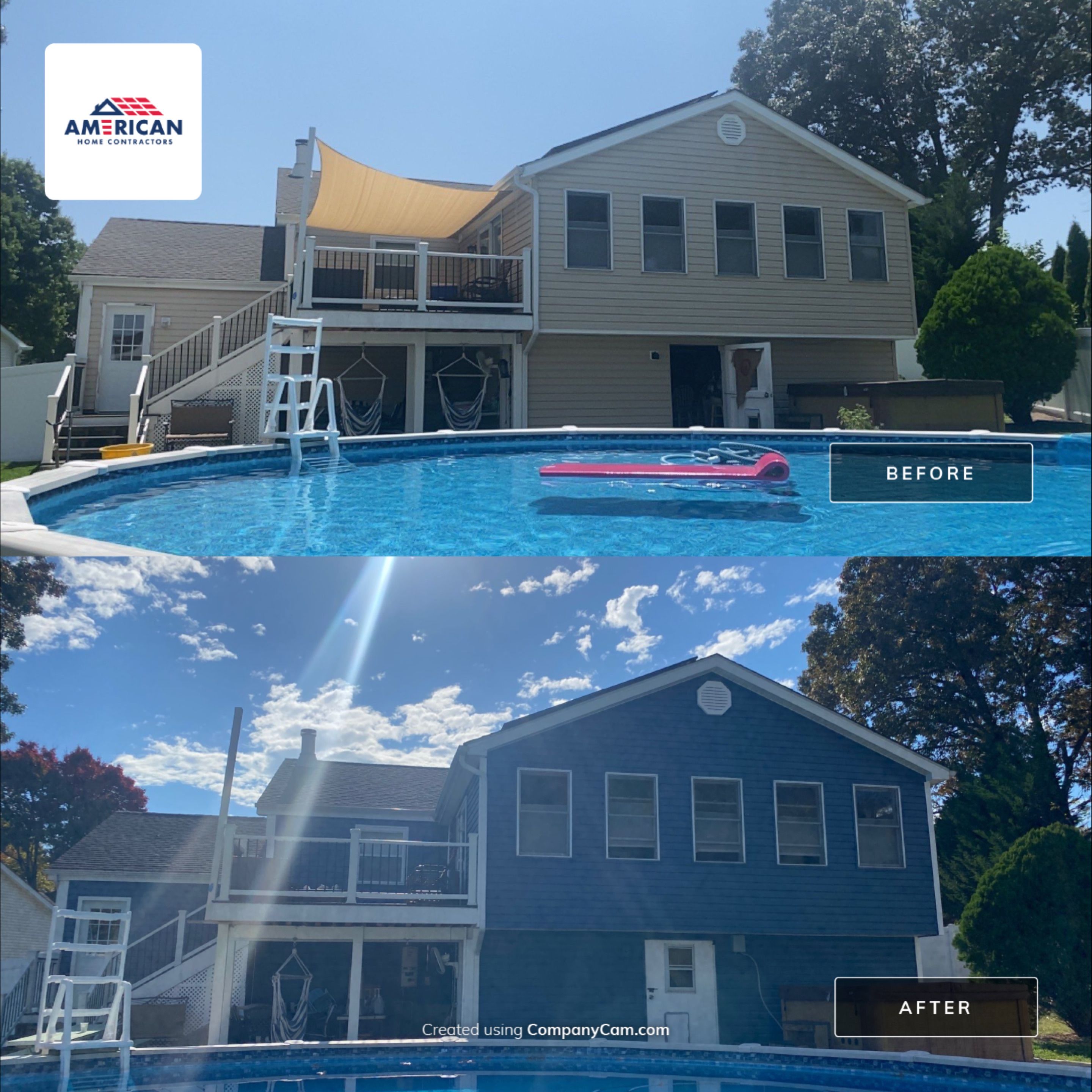 MASTIC Siding + Gutter Update by American Home Contractors