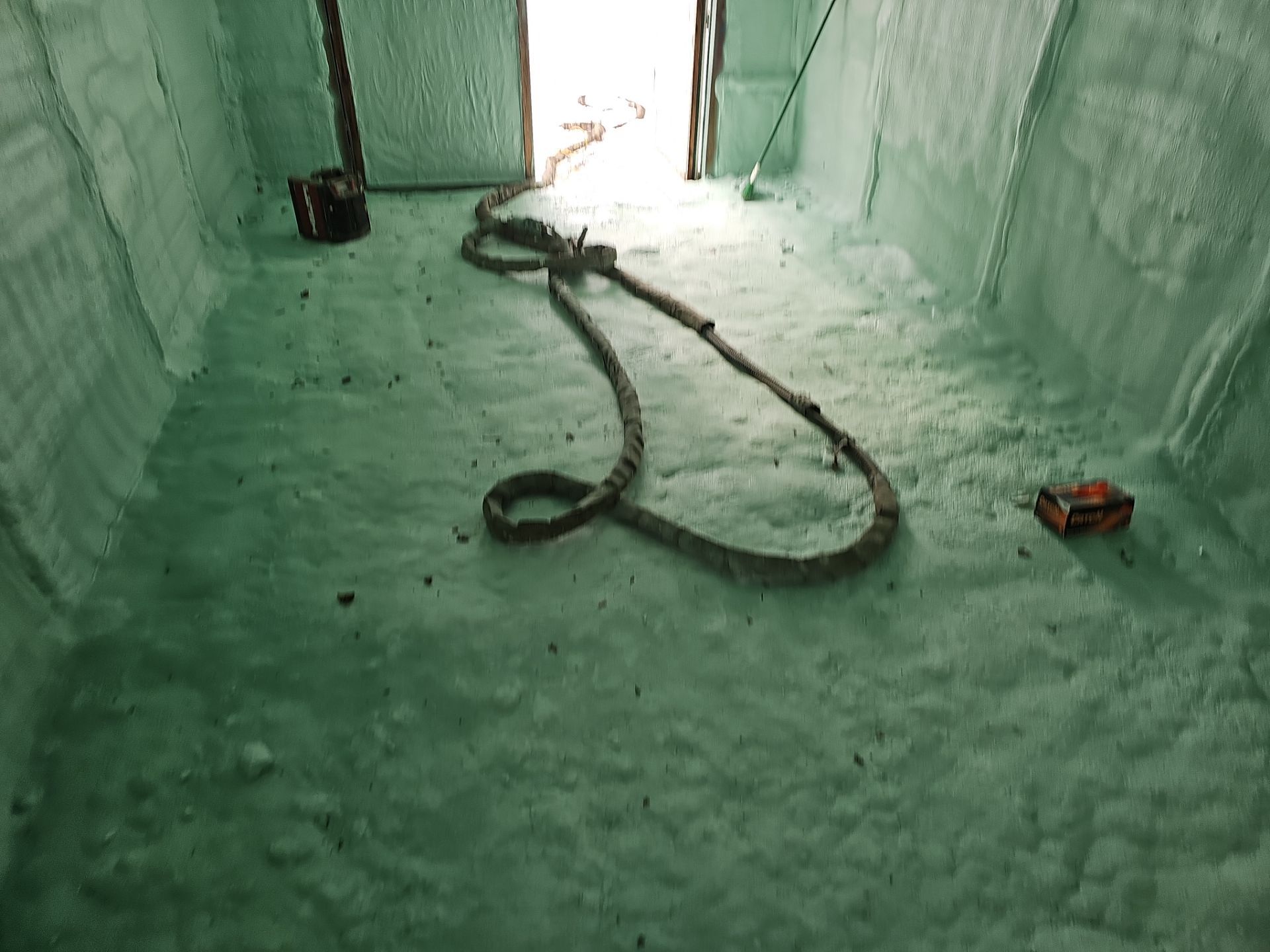 Closed Cell Spray Foam Applied to a Metal Shed by NYS Foam & Energy