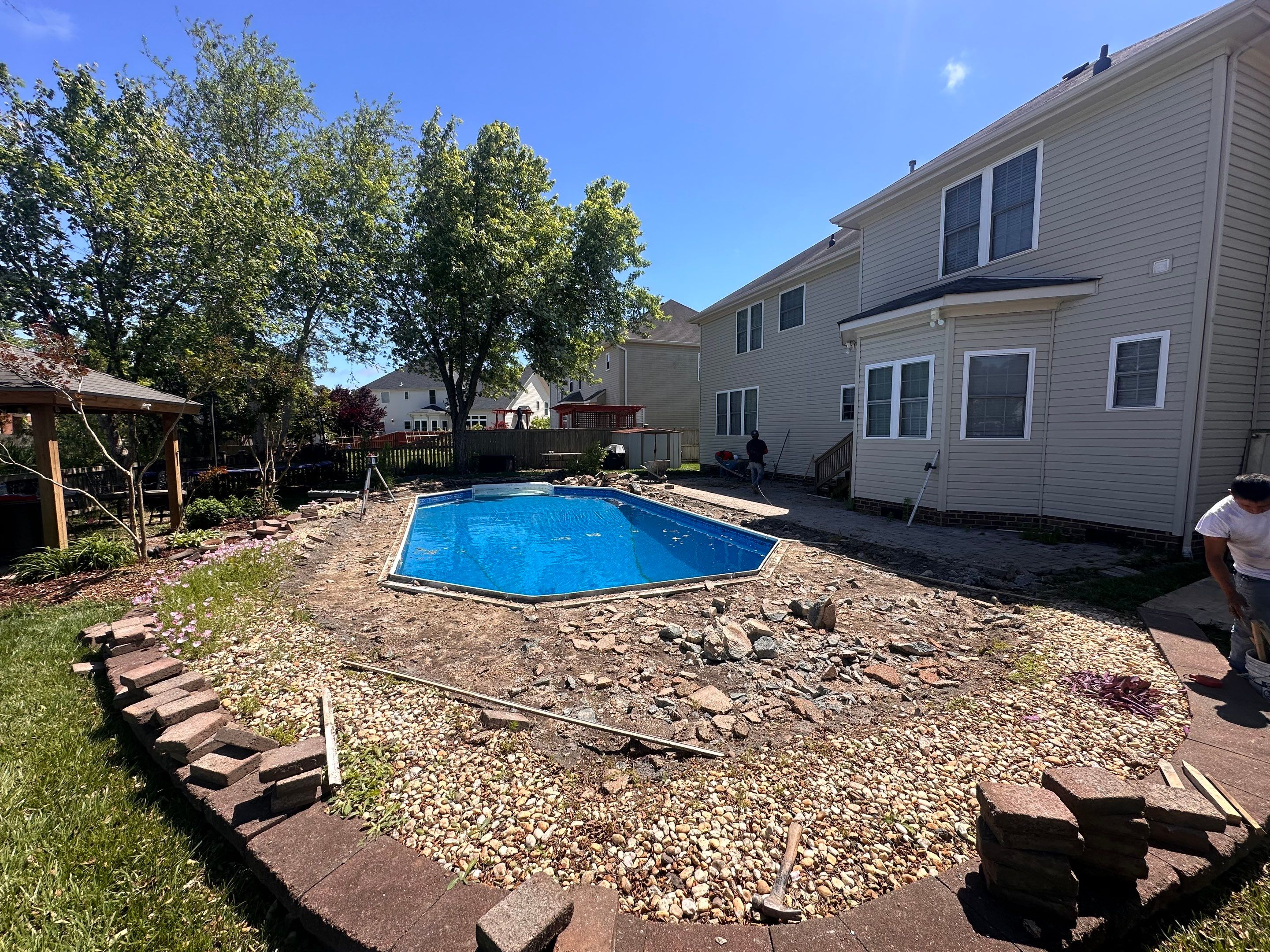 Project in Virginia Beach by Sam The Concrete Man Virginia Beach