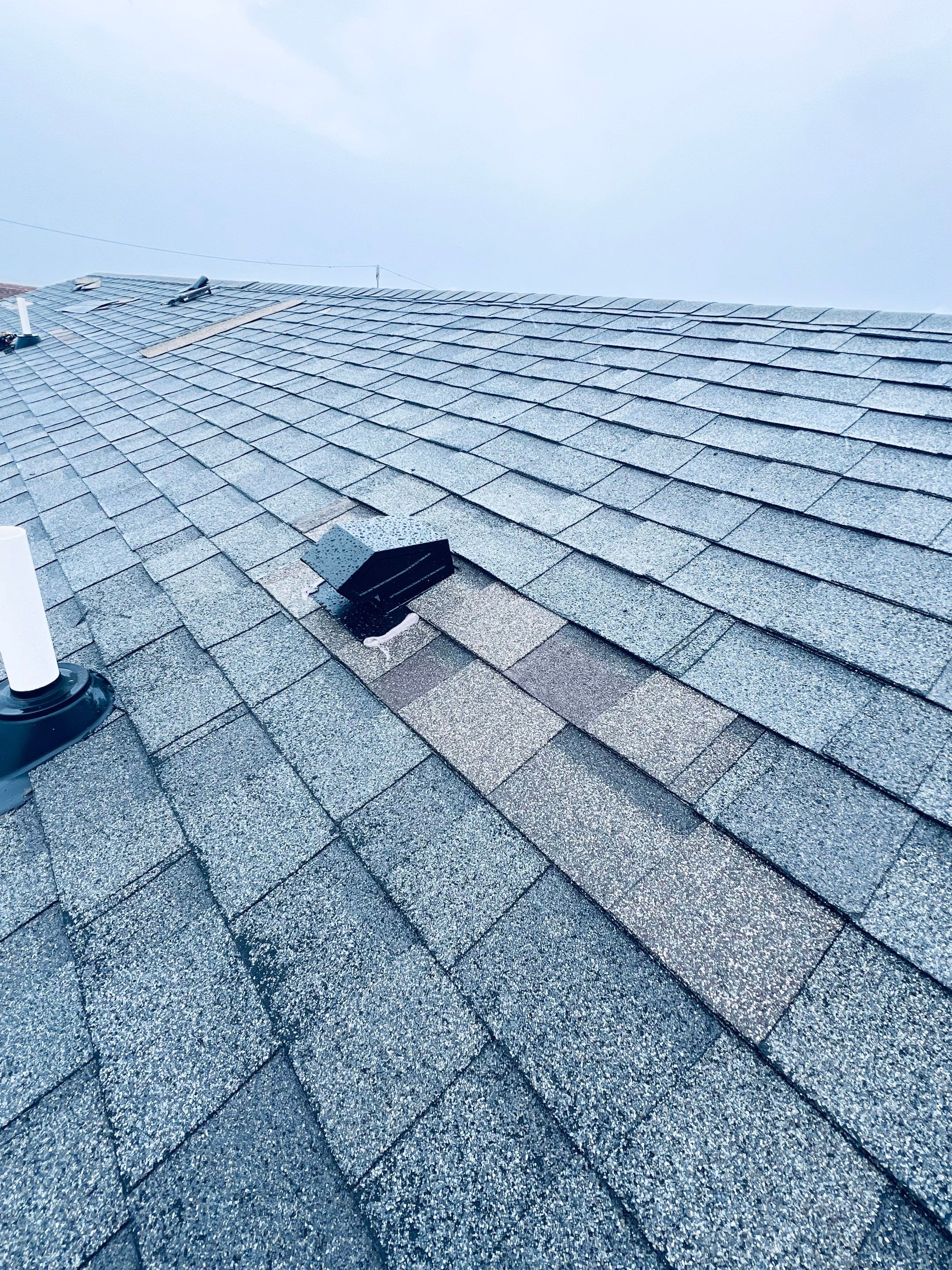 Hail Damage using Owen's Corning Duration (Lifetime) Shingles by Roof Repair Company