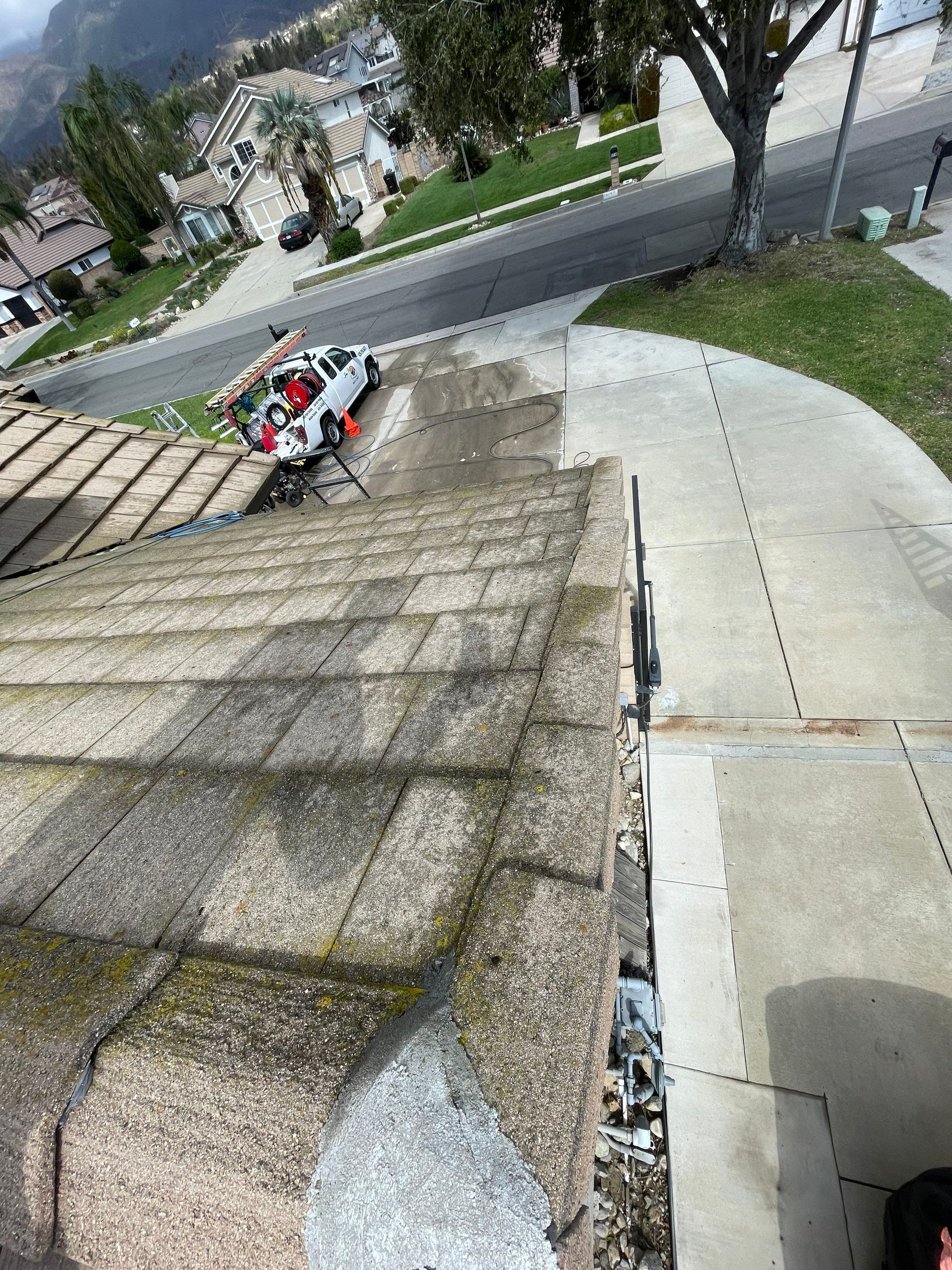 Roof Washing in Rancho Cucamonga Ca by Palm Coast Solar Cleaning