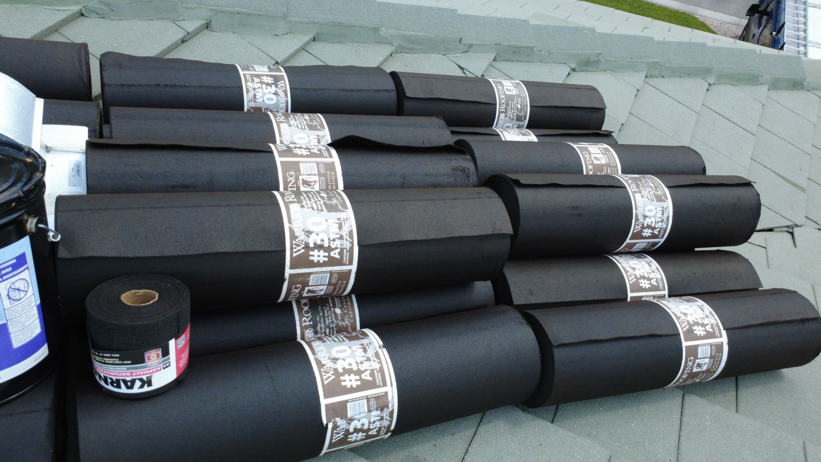 Residential Roofing Installation using 1" Nail strip metal roof by BLUES BROTHERS CONSTRUCTION CORP