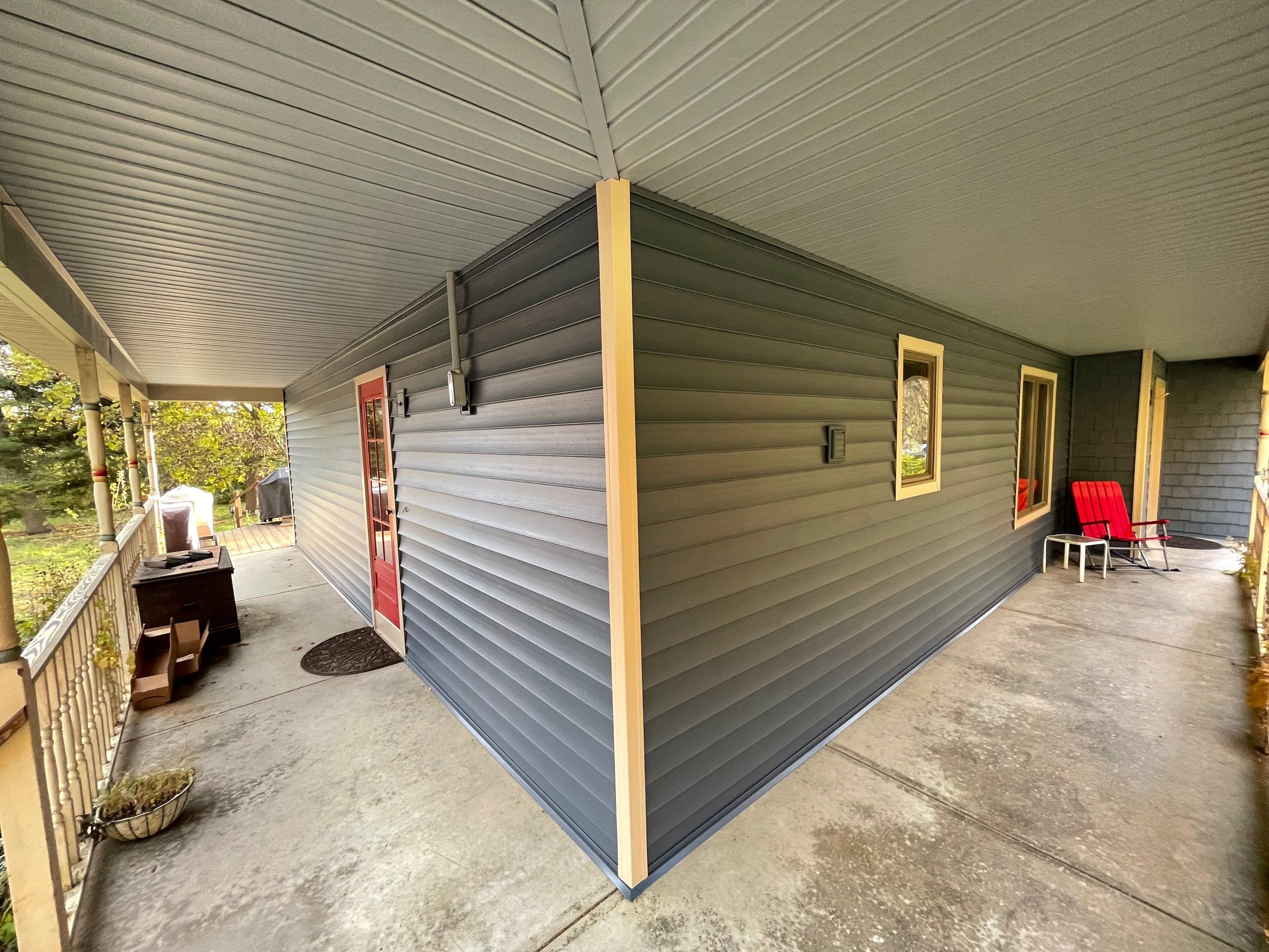 CertainTeed Monogram D5 Pacific Blue + Cedar Impression Shake Driftwood Blend & Pacific Blue + CertainTeed Board & Batten Pacific Blue by 180 Contractors