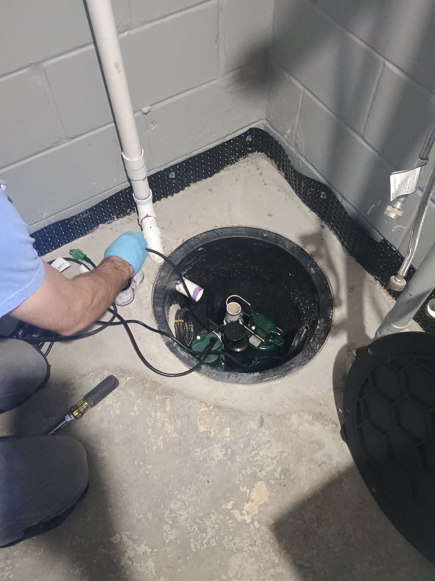 Drain Tile, Sump Pump & Buried Discharge in Columbia Heights by Waterproofing Northeast
