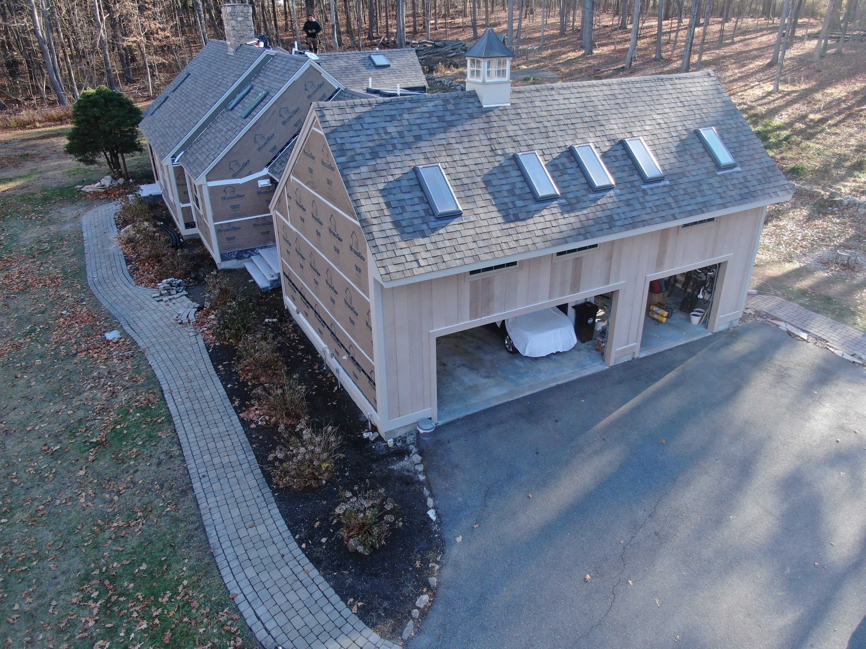 Complete House & Barn Roof with 13 Skylight Reflashing + EPDM Repairs by Mighty Dog Roofing of Greater Middlesex County