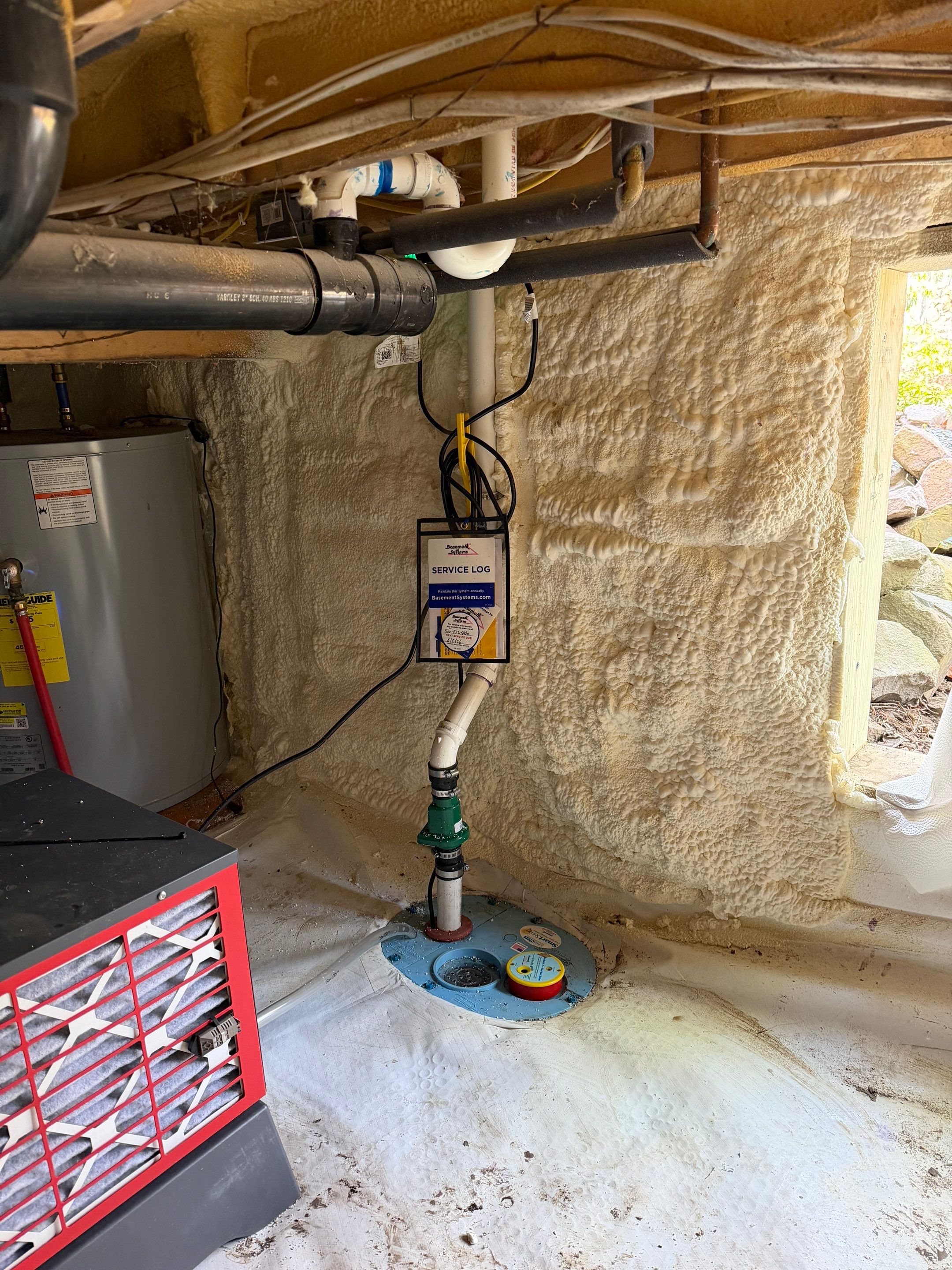Pocono pines Dry and energy efficient crawlspace. by Burke Home Services