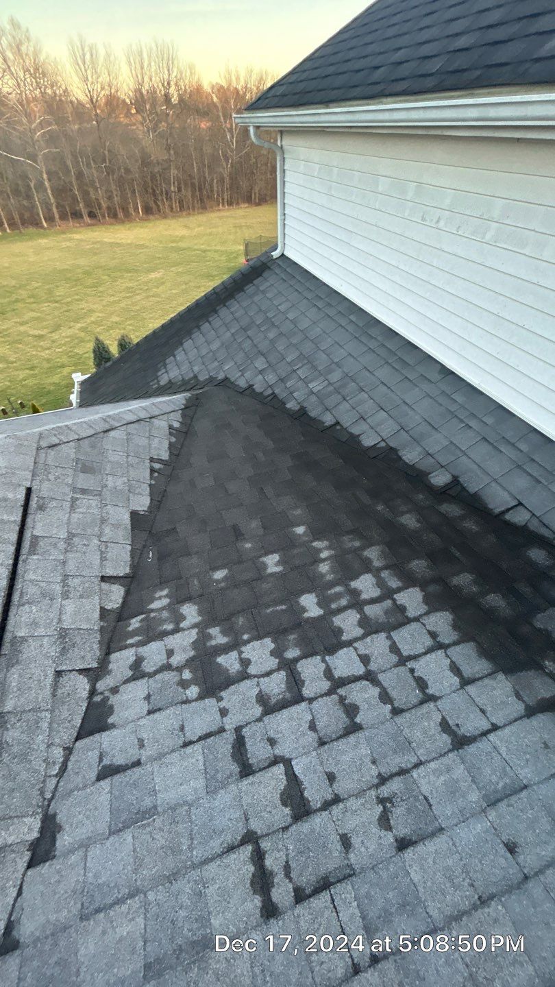 Residential Roofing Installation using Malarkey Vista AR Shingles (Black Oak) by Koontz Construction