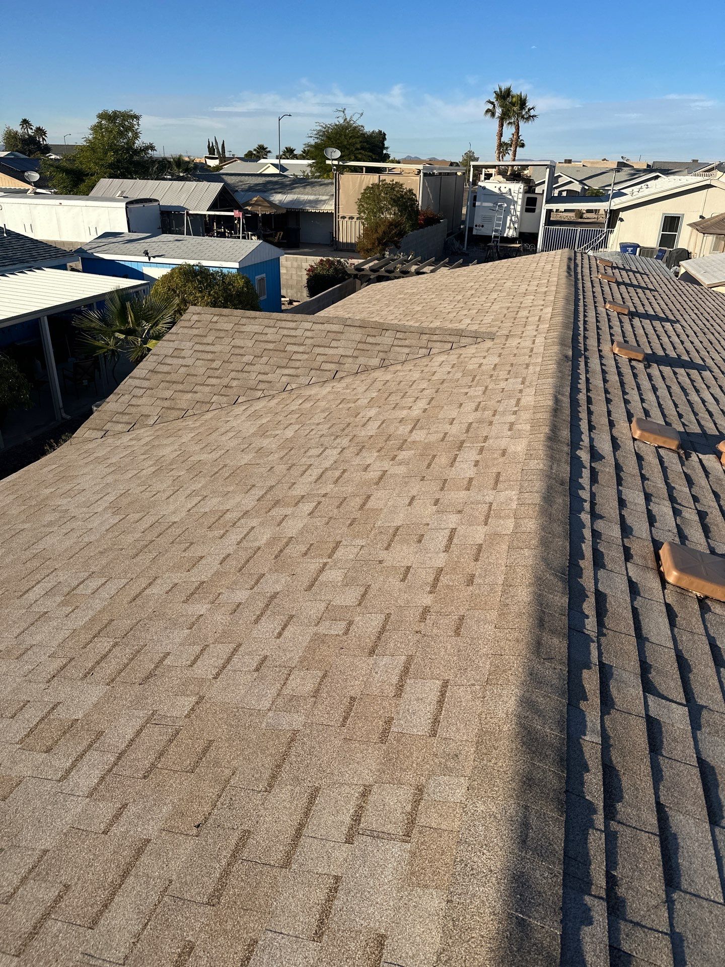 Desert Tan Shingles by Reimagine Roofing