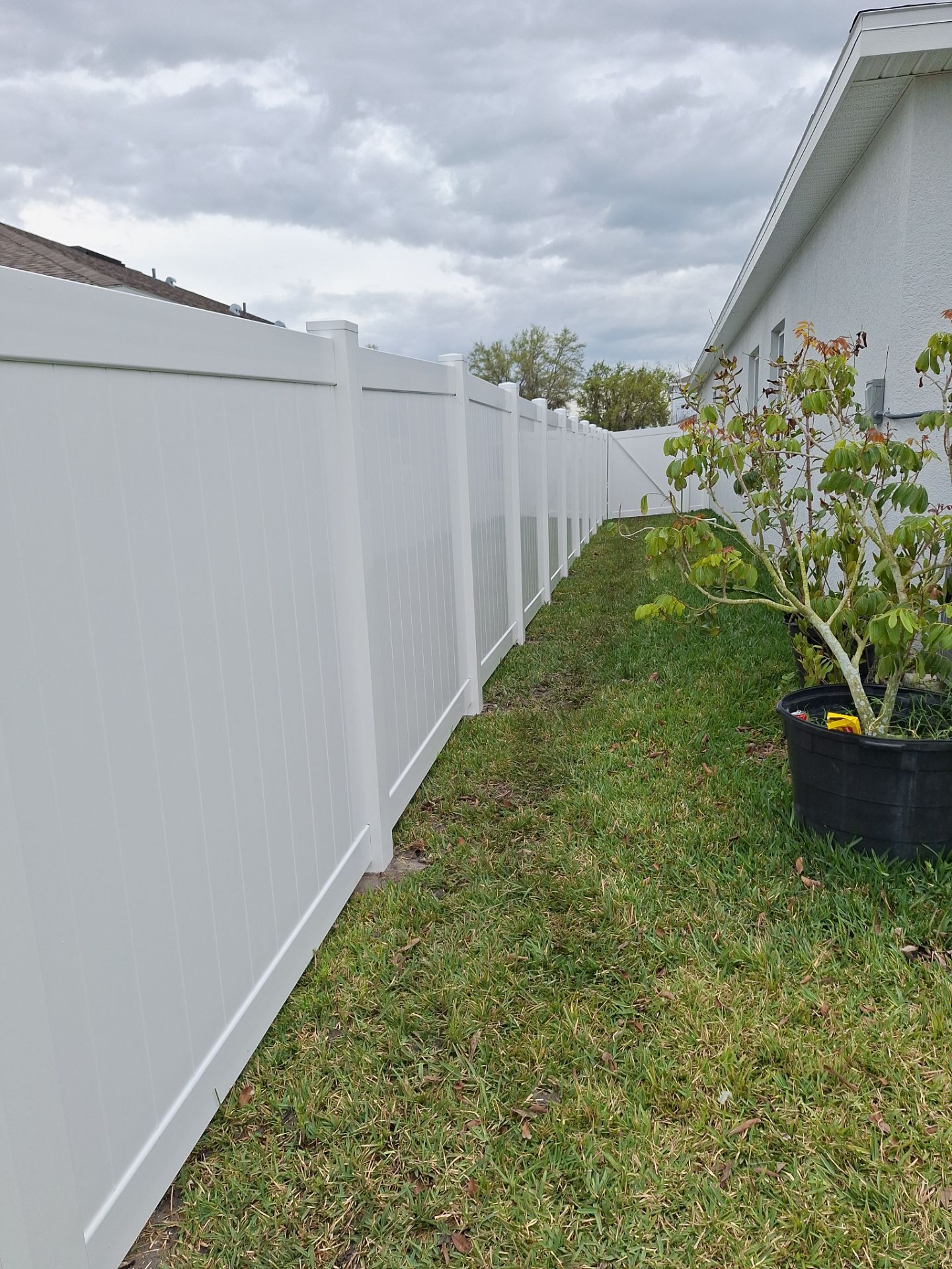 Vinyl Fence Installation using Vinyl Fence and Black 3 Rail Aluminum Fence  by Asap fence and gates, LLC