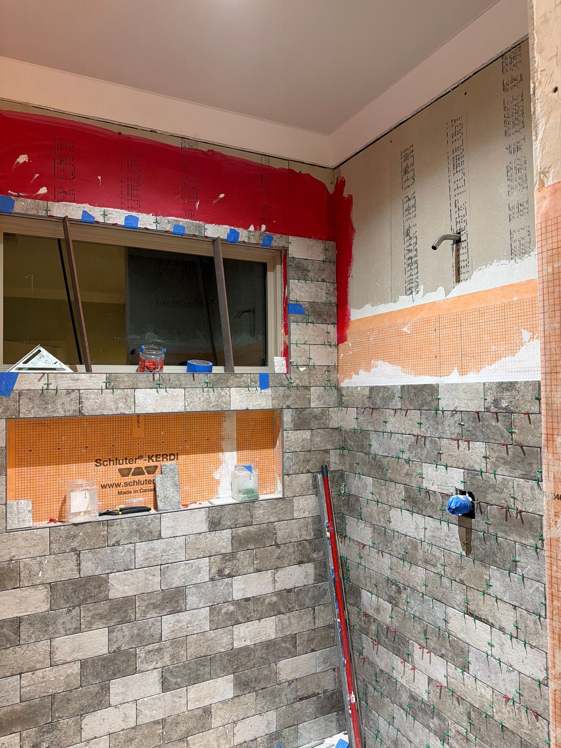 Shower upgrade by Footprints Floors of Nashville