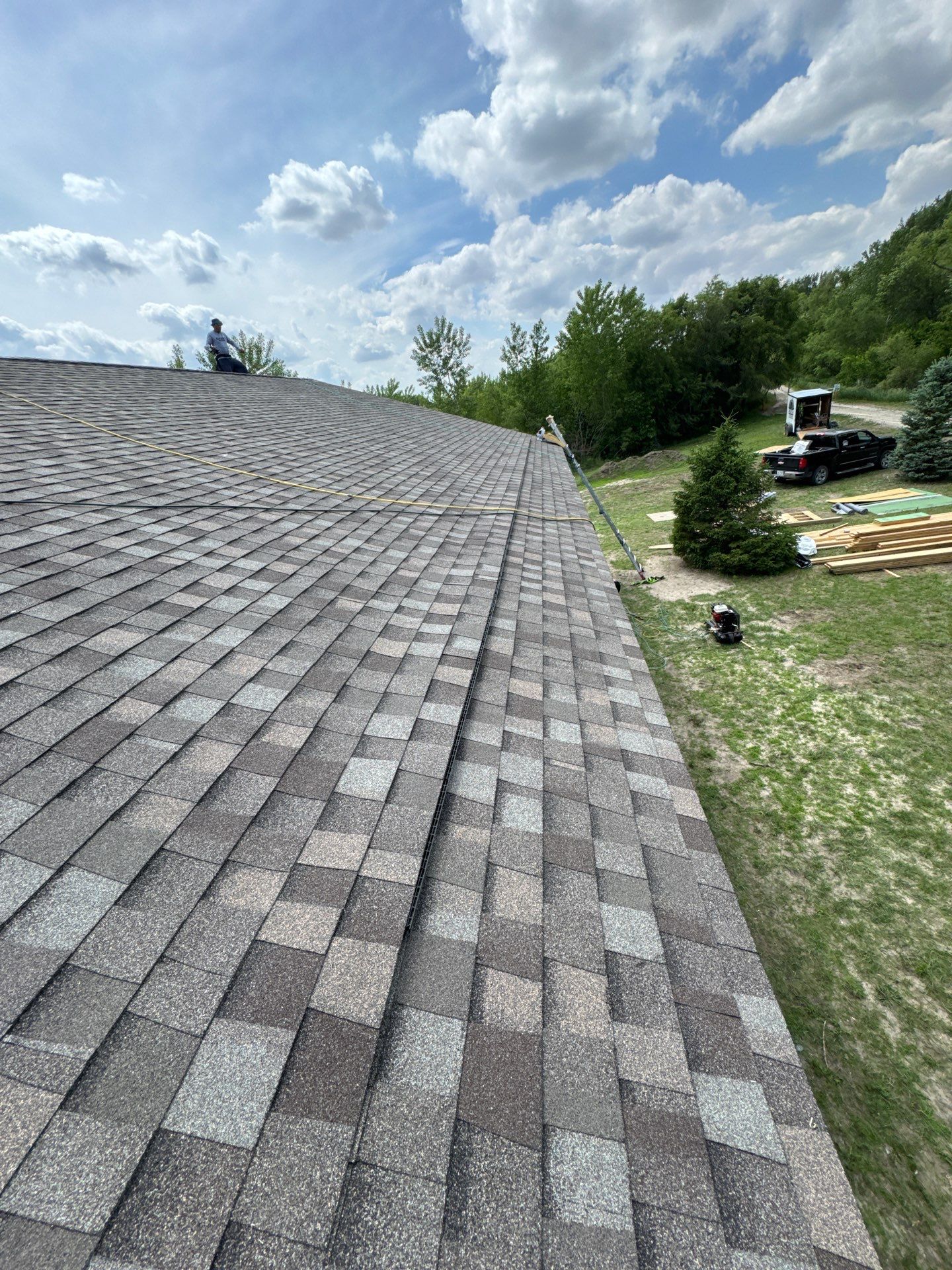 Titan XT Architectural Shingle Roof Installation in Wisner by Crows Roofing LLC