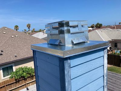 Chimney Cap & Chase Replacement using Custom Fabricated Galvanized Metal