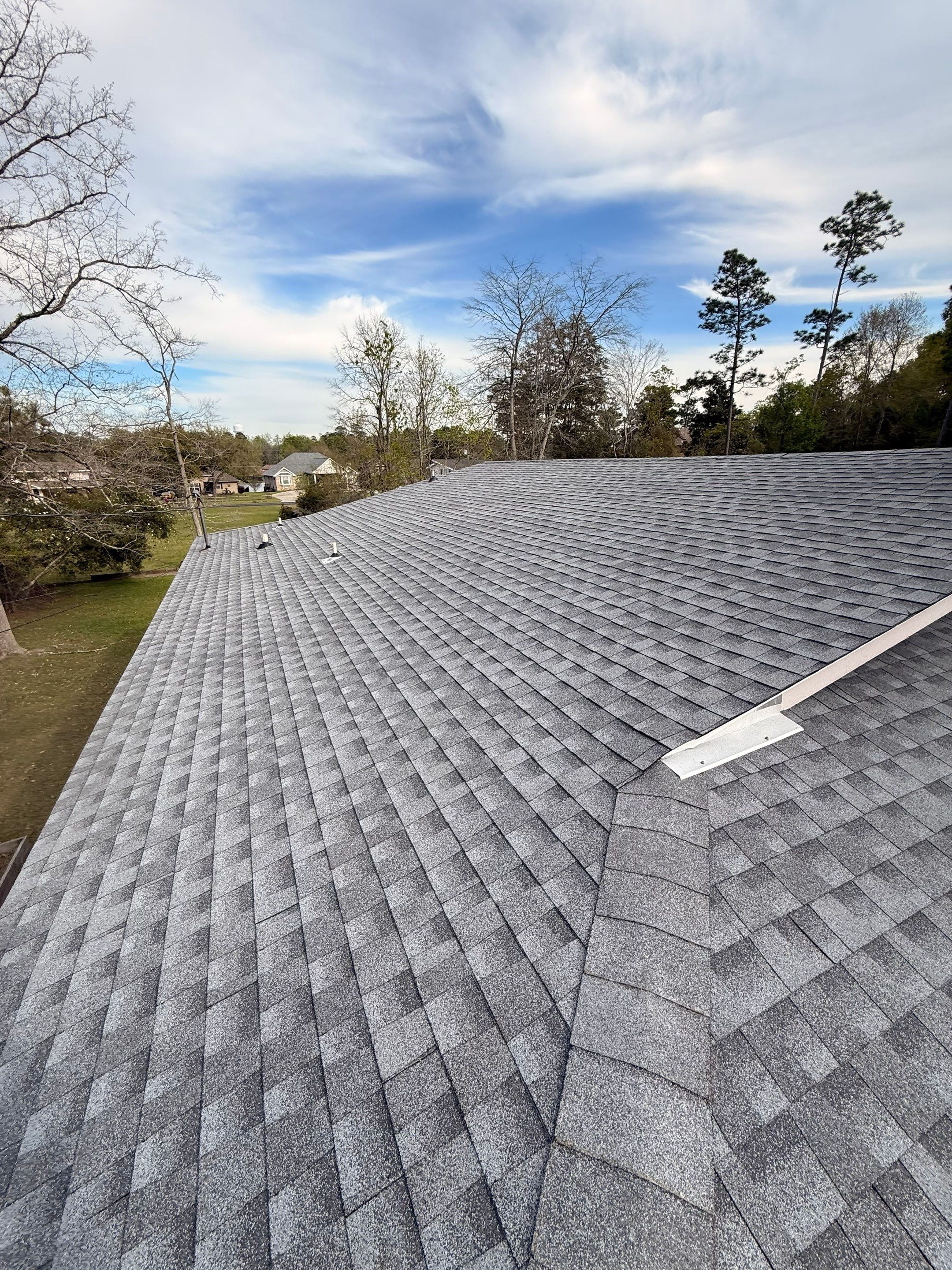 Full Asphalt Shingle Roof Replacement and Decking Repair in Carriere by Frontline Roofing