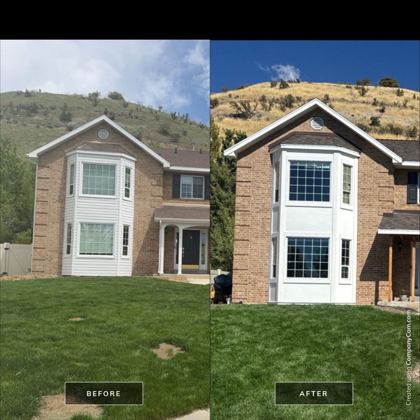 American Fork | Custom Hardie Smooth Siding | Dove Wing & White Dove by Ideal Siding Utah
