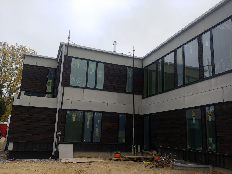 Gutter Installation using Custom 6x6 Fiberglass Gutter in Falmouth, MA by Gutter Pro Enterprises