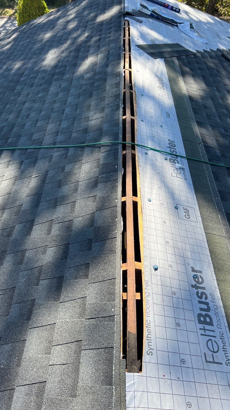 Two layers of shingles removed and replaced with GAF Timberline HDZ Charcoal by Georgia Roof Advisors