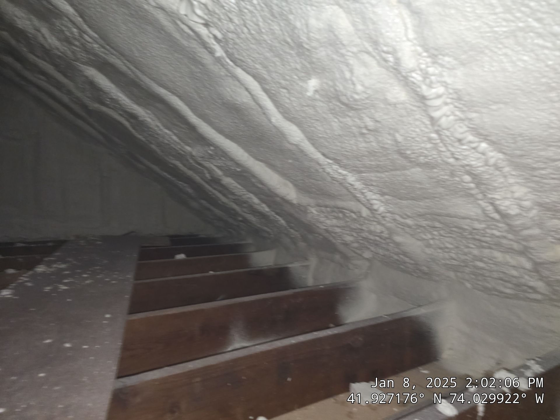 Attic Insulation using Closed Cell Spray Foam by NYS Foam & Energy