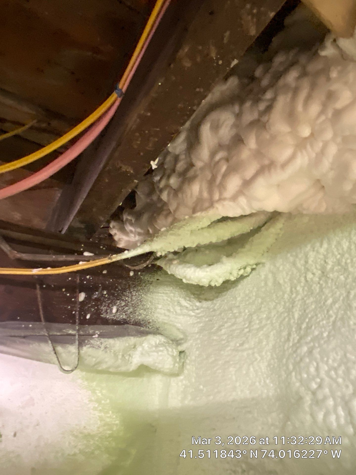 Attic Insulation using open cell spray foam by NYS Foam & Energy