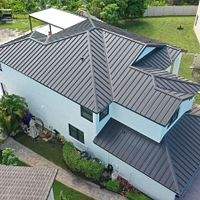 24ga 1.5" Mechanical Seam Dark Bronze  by Total Roofing System The Metal Roof Experts