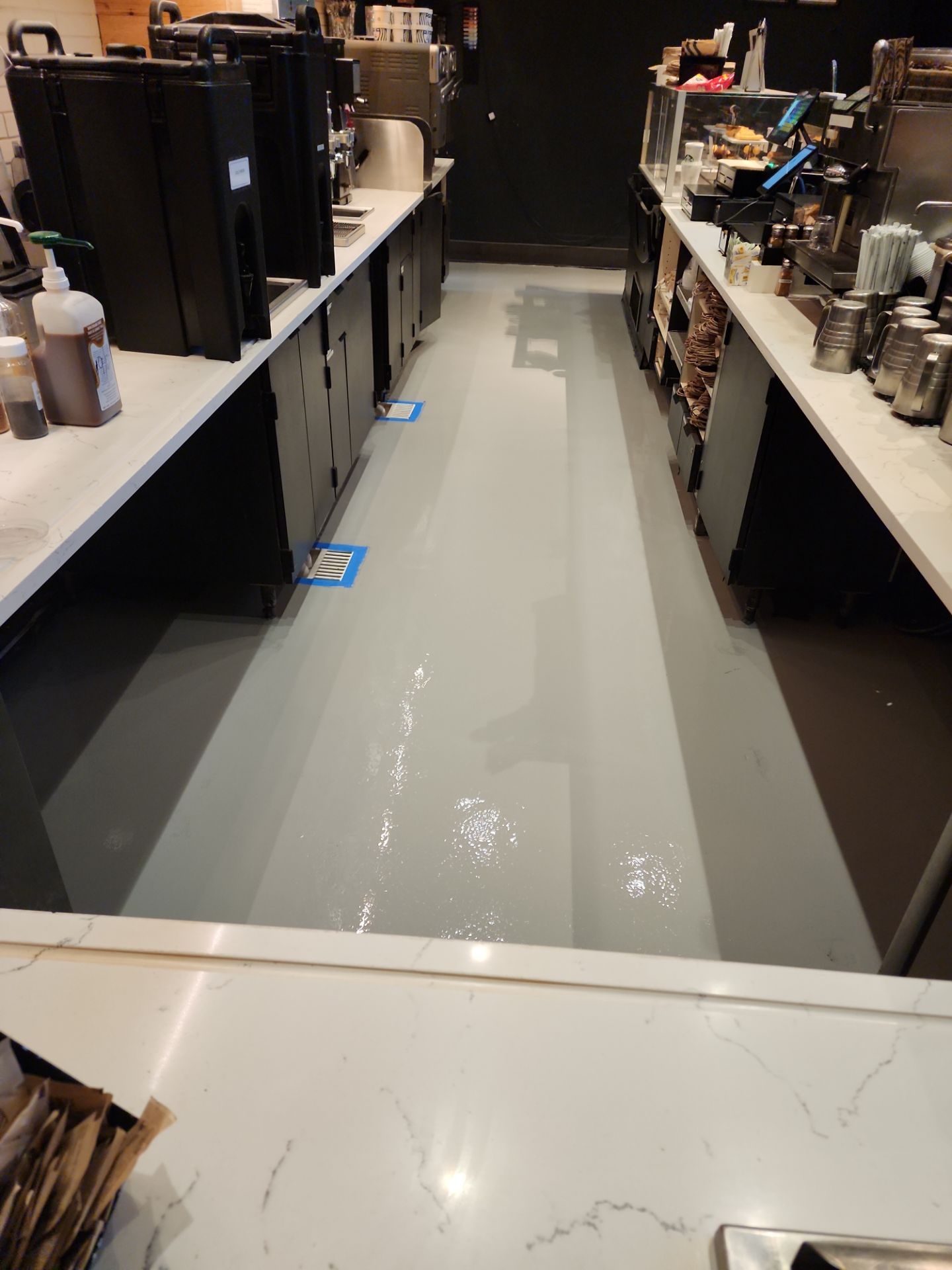 Starbucks Remodeling with a Polyaspartic by Seamless Surfaces
