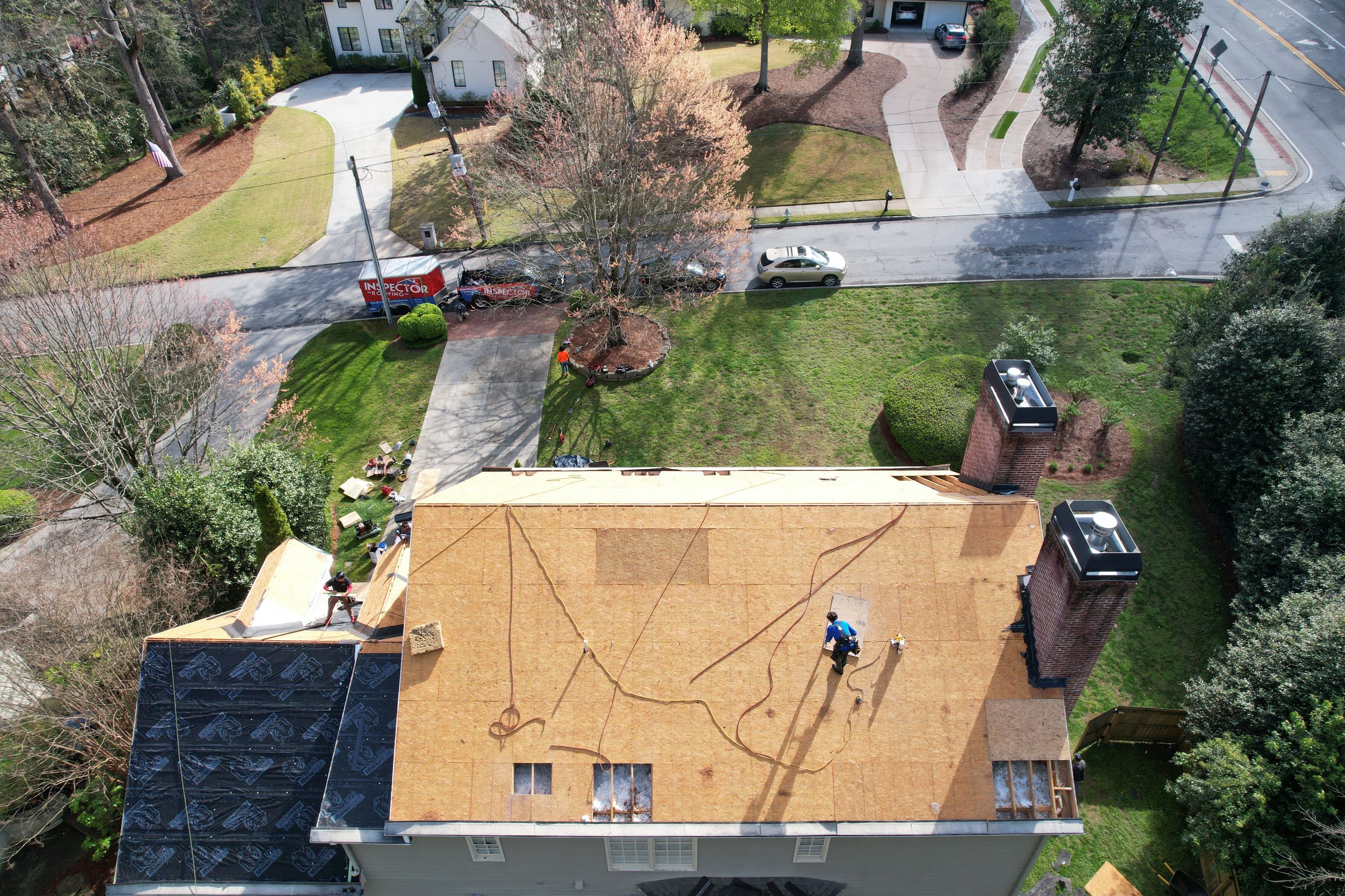 Residential Roofing Installation using Owens Corning by Inspector Roofing and Restoration