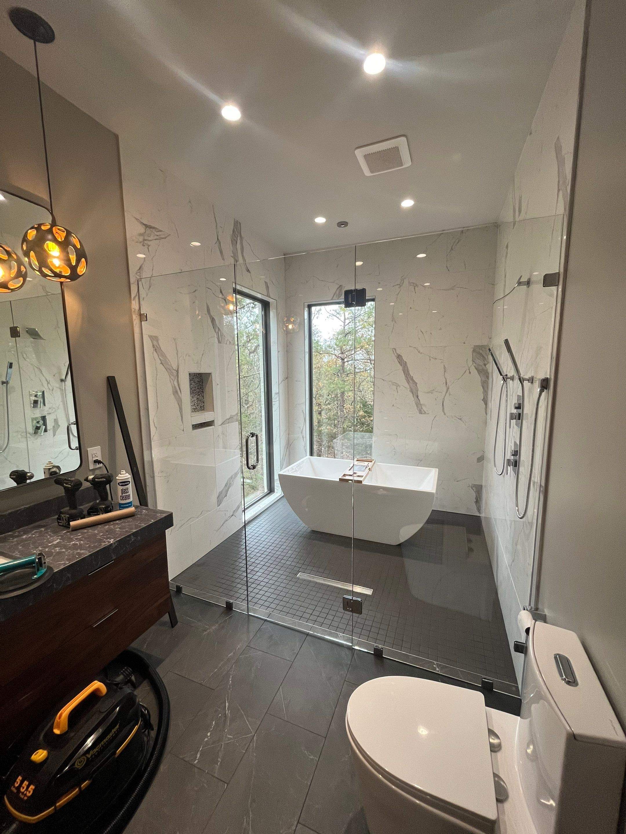 Shower Pictures by Custom Glass Service