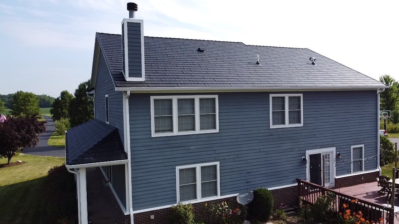 Rural Noblesville Indiana Metal Shake Roof Installation – Black Frost by 4Ever Metal Roofing