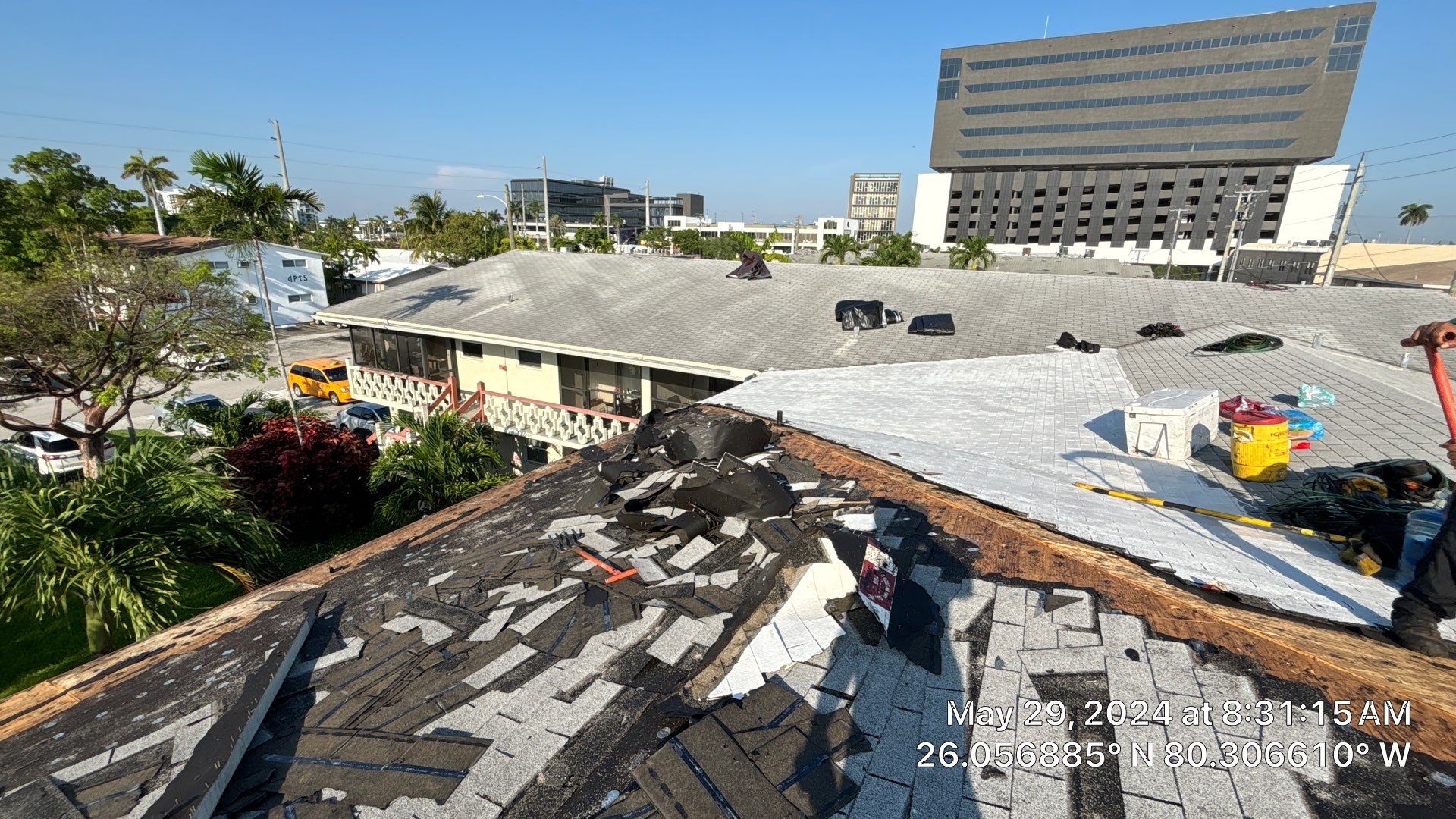 Commercial Roofing Installation using CERTAINTEED LANDMARK AR (SUNRISE CEDAR) by Earl W. Johnston Roofing 