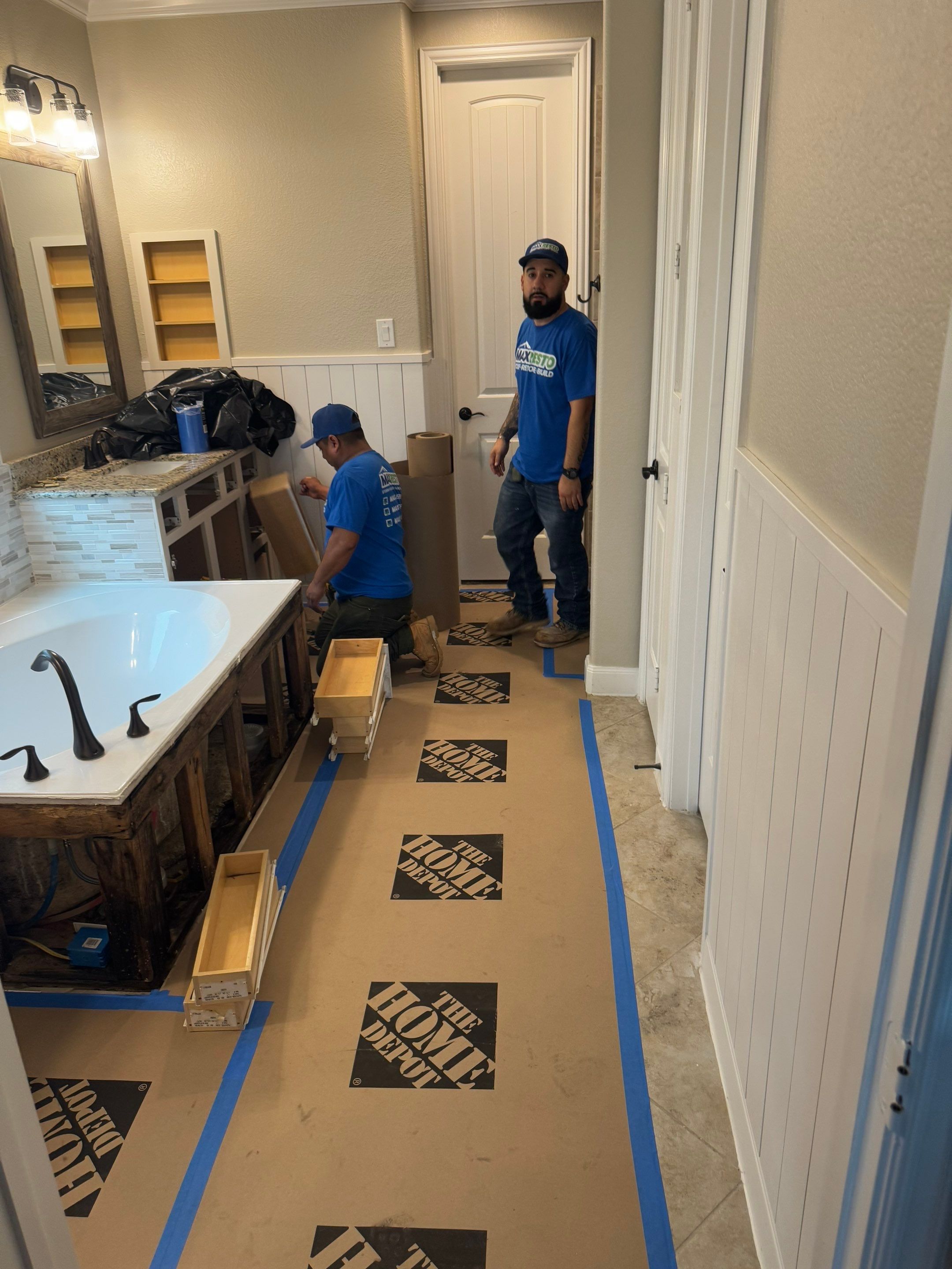 Hidden Plumbing Leak & Bathroom Restoration – Tomball, TX by MaxResto