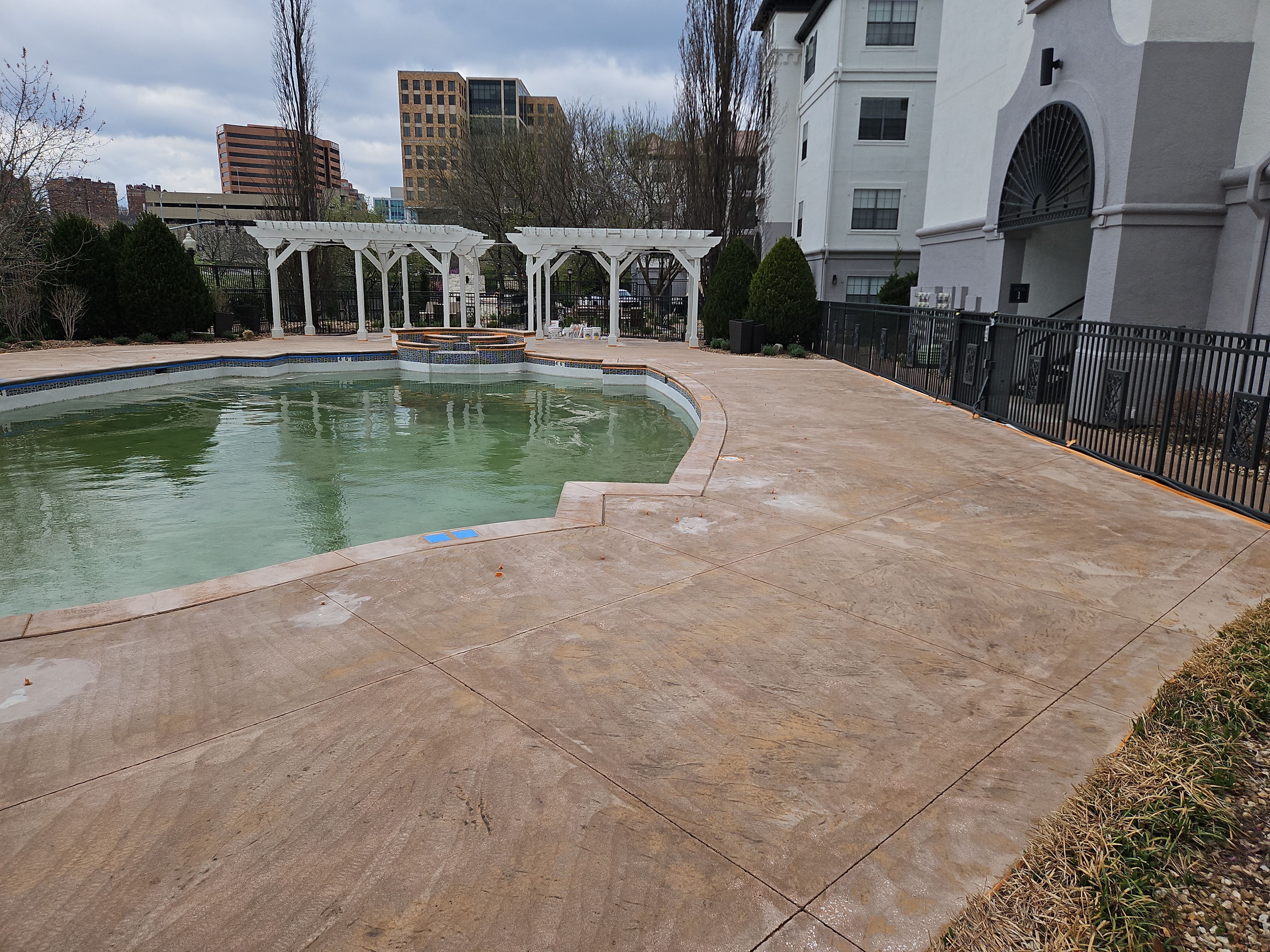 Kansas City -- Fountain View On The Plaza Apartments by Big Red Decorative Concrete, LLC