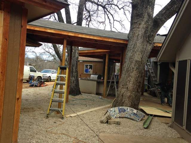 Covered Walkway Patio for a Private School by First United Roofing & Construction