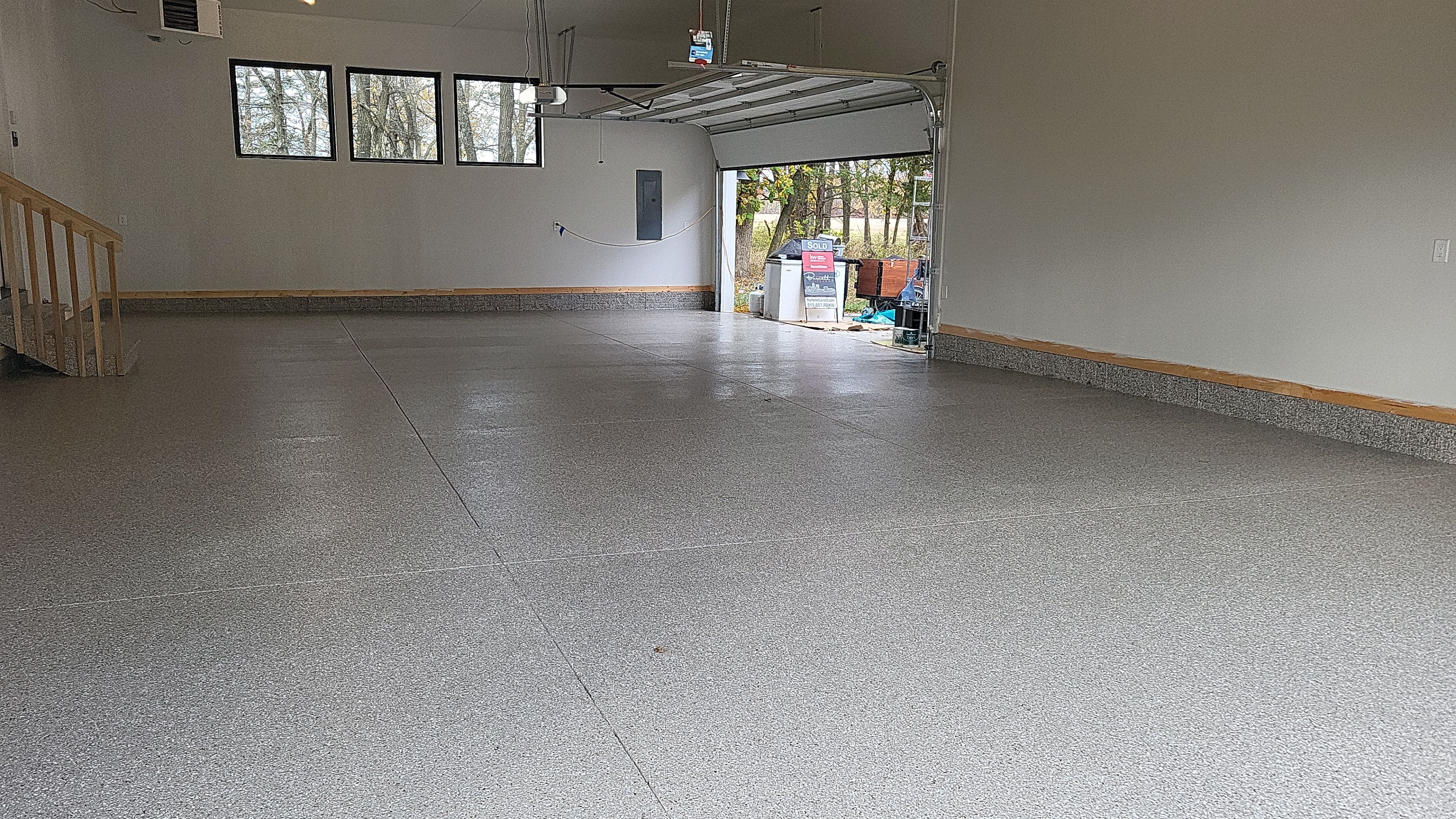 The Total Package: Floor, Stairs and Verticals! by Revival Concrete Coatings, LLC